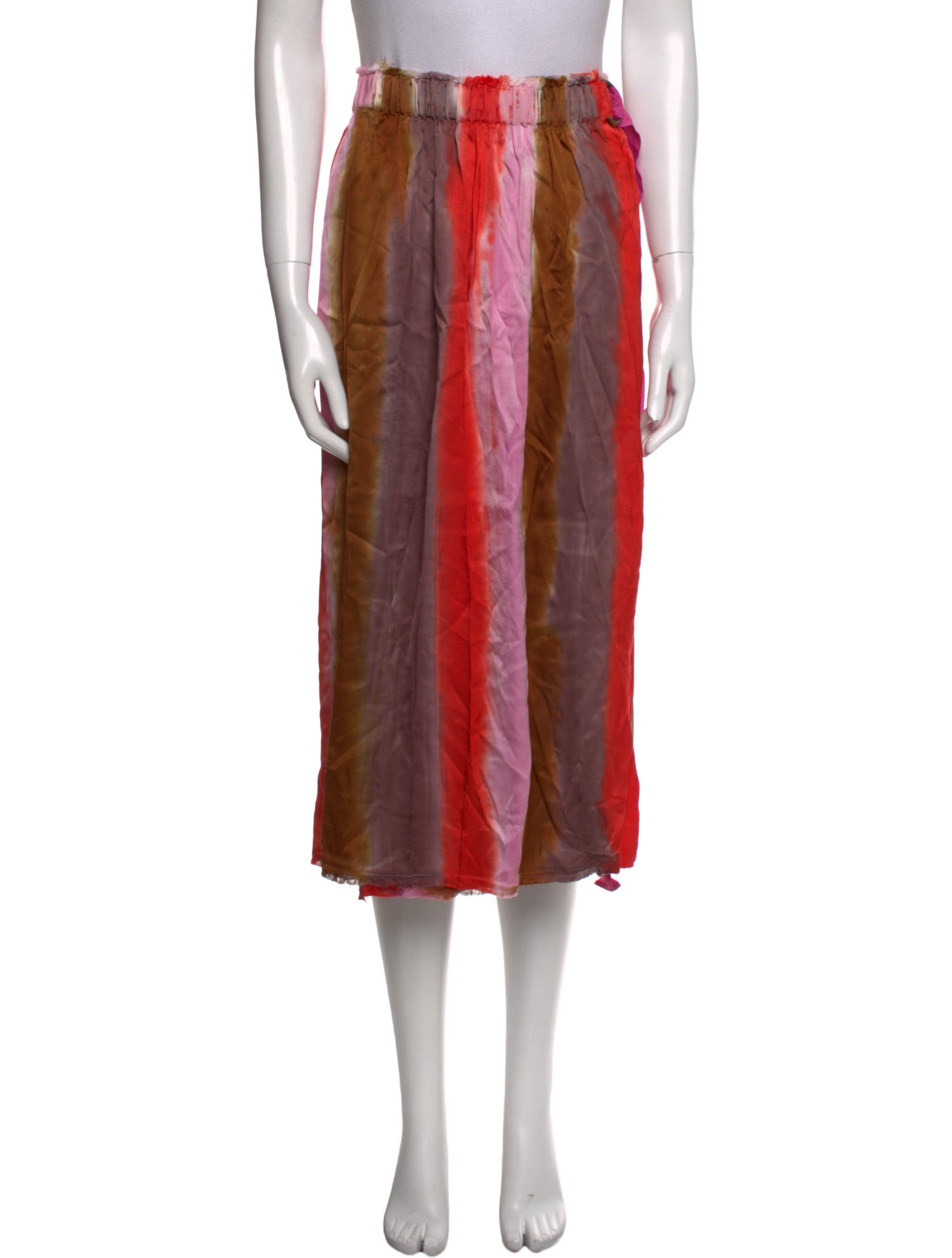 Raquel Allegra Printed Midi Length Skirt