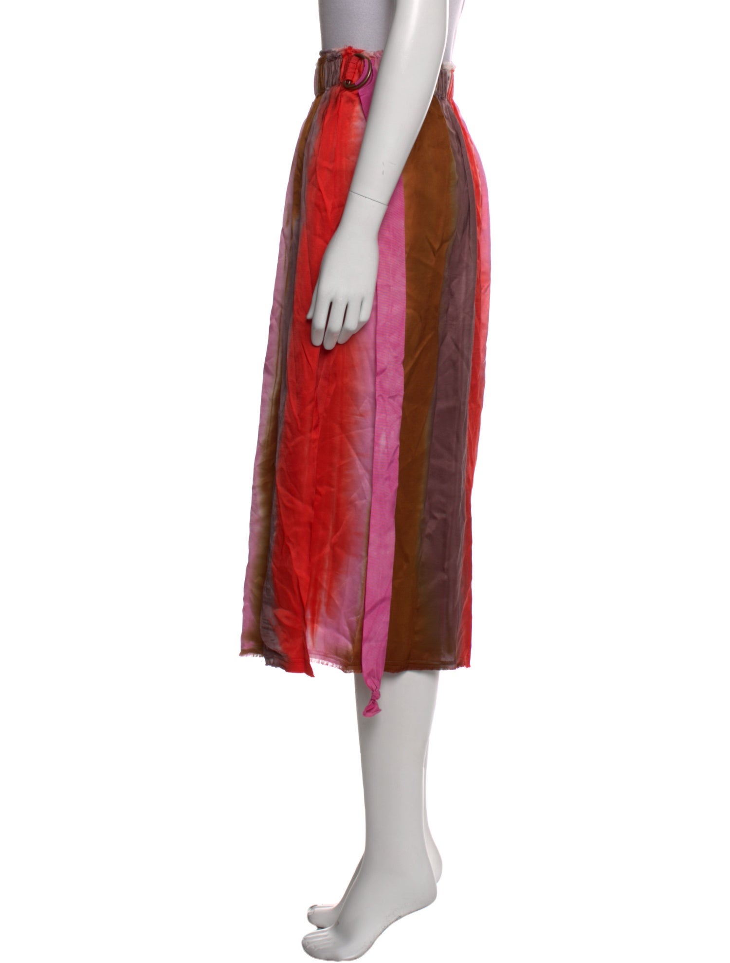 Raquel Allegra Printed Midi Length Skirt