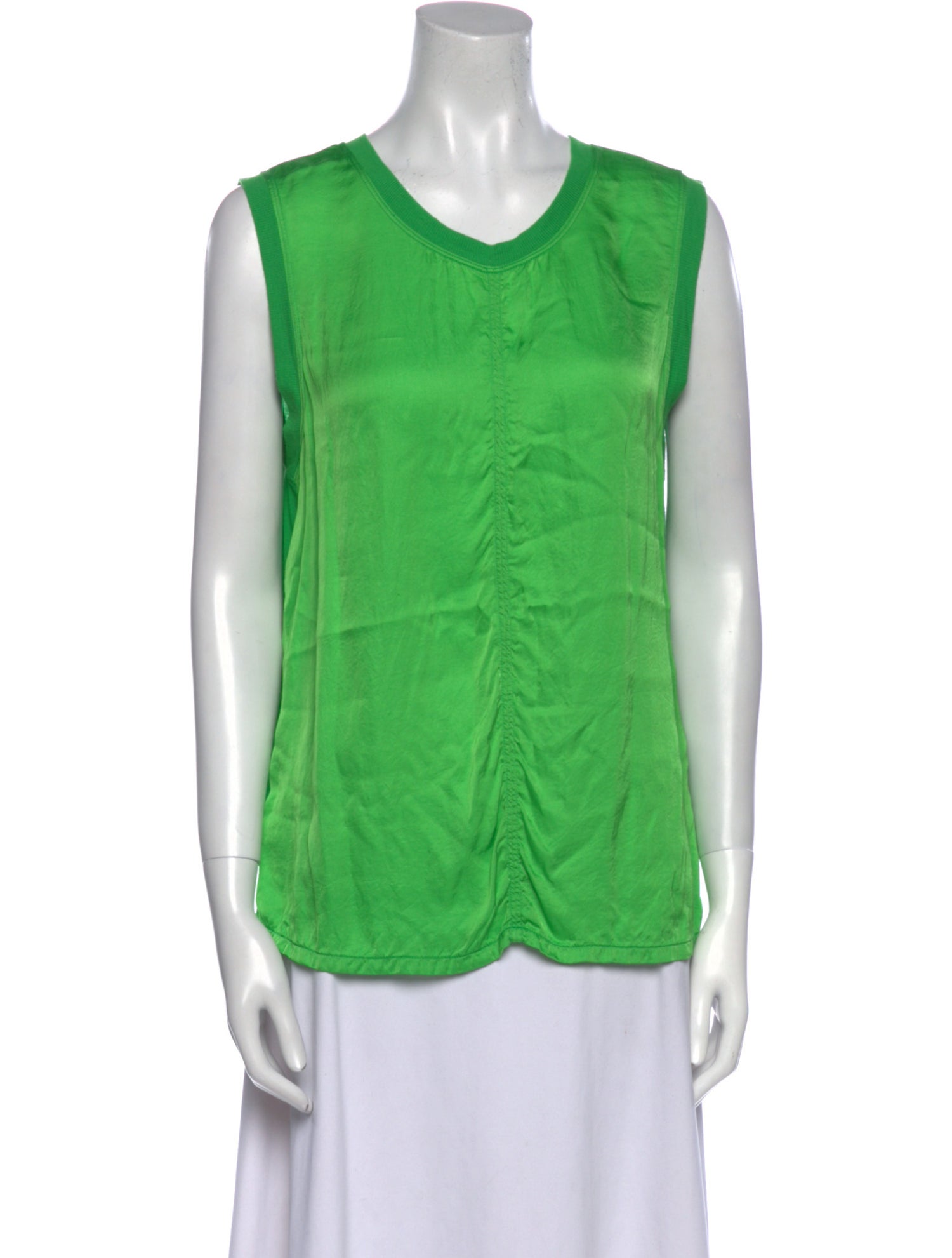 Raquel Allegra Scoop Neck Sleeveless Top