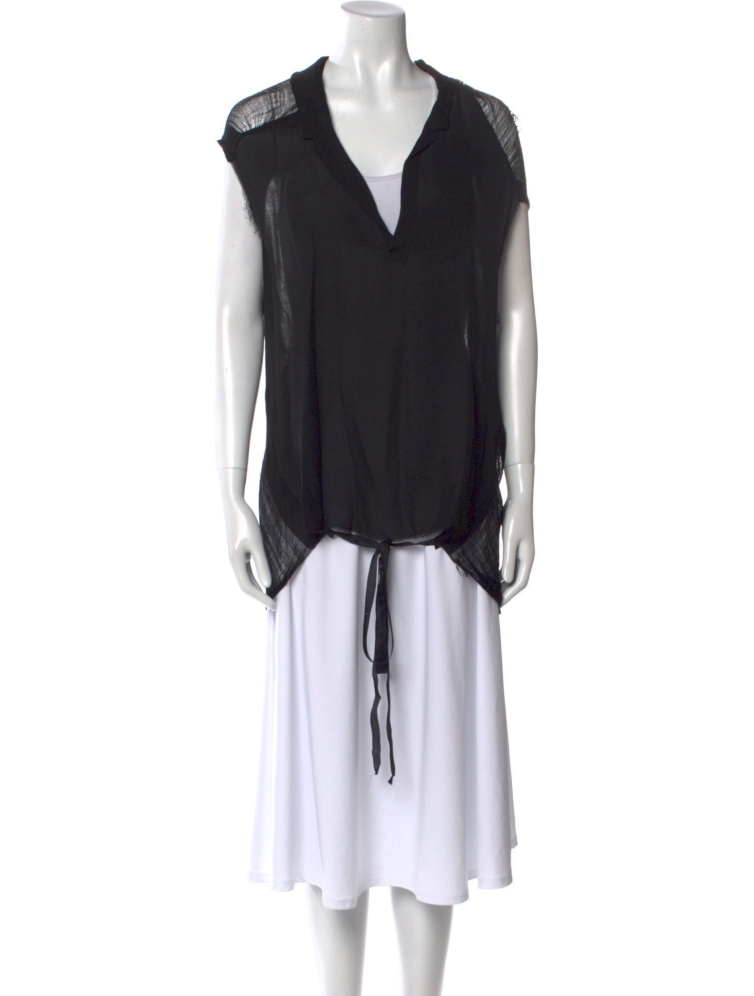 Raquel Allegra Silk V-Neck Tunic