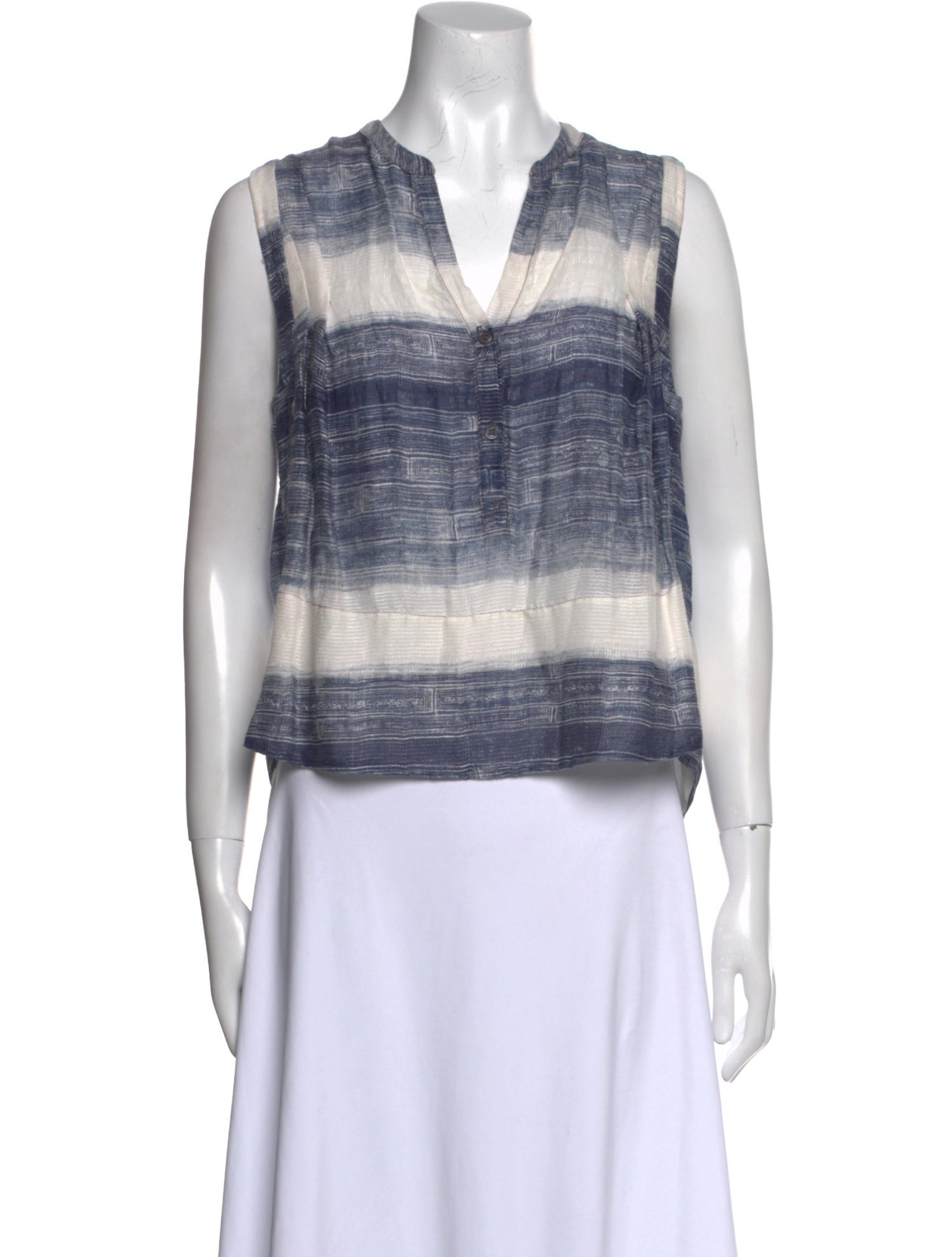 Raquel Allegra Silk Striped Crop Top