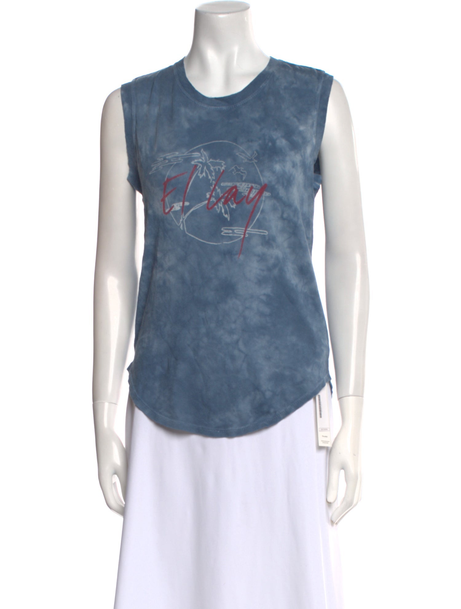 Raquel Allegra Graphic Print Crew Neck Top w/ Tags