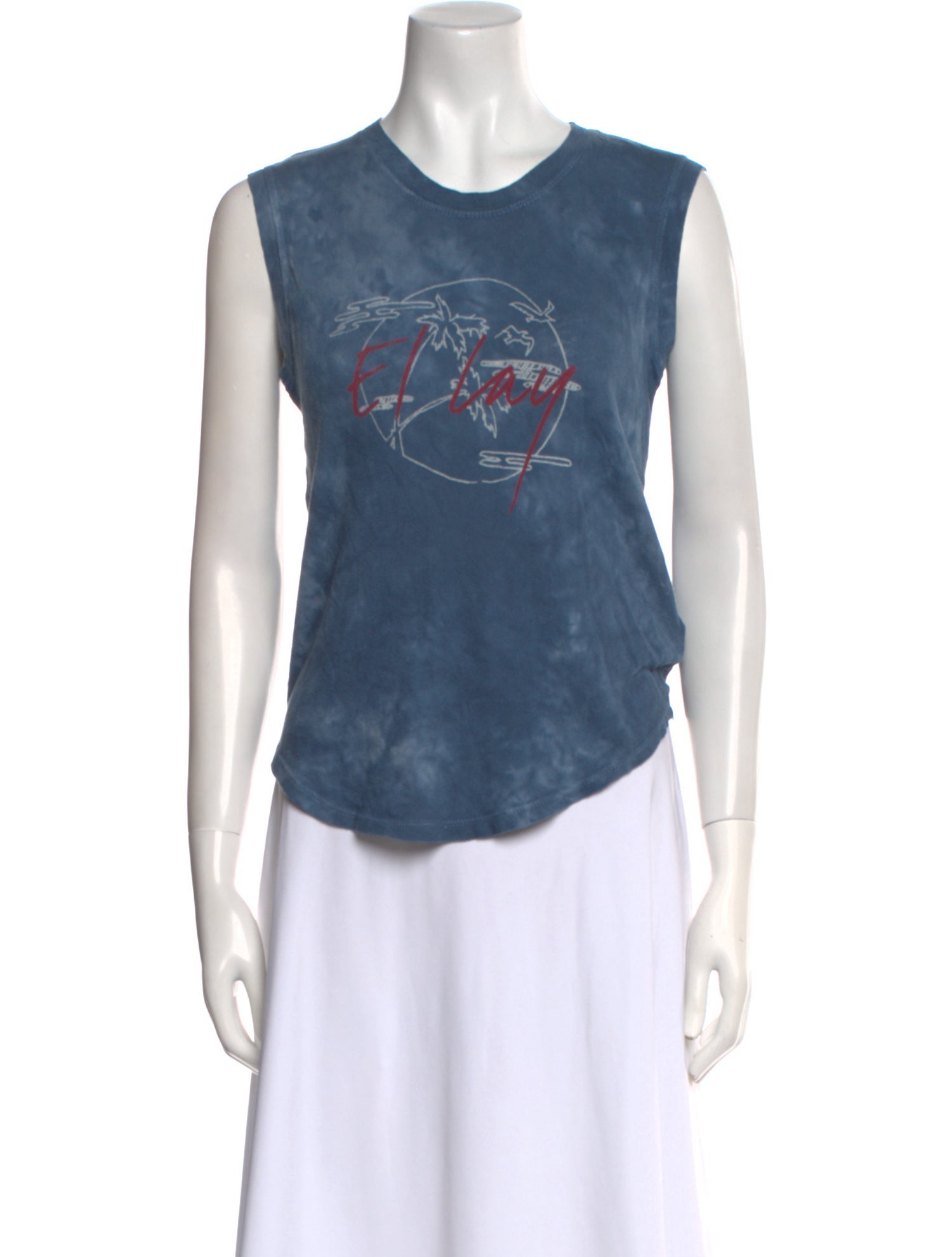 Raquel Allegra Graphic Print Crew Neck Top w/ Tags