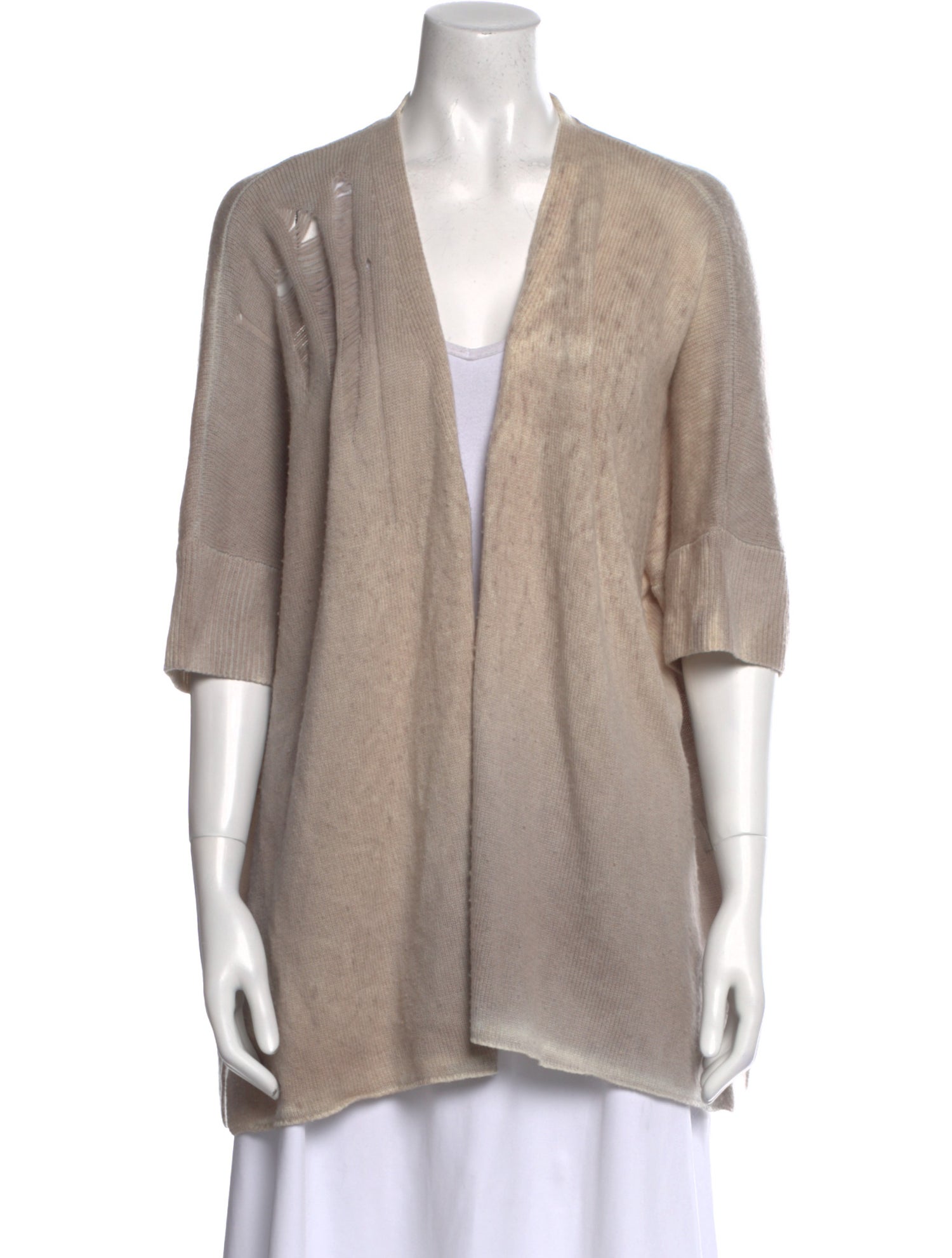 Raquel Allegra Merino Wool Open Front Sweater