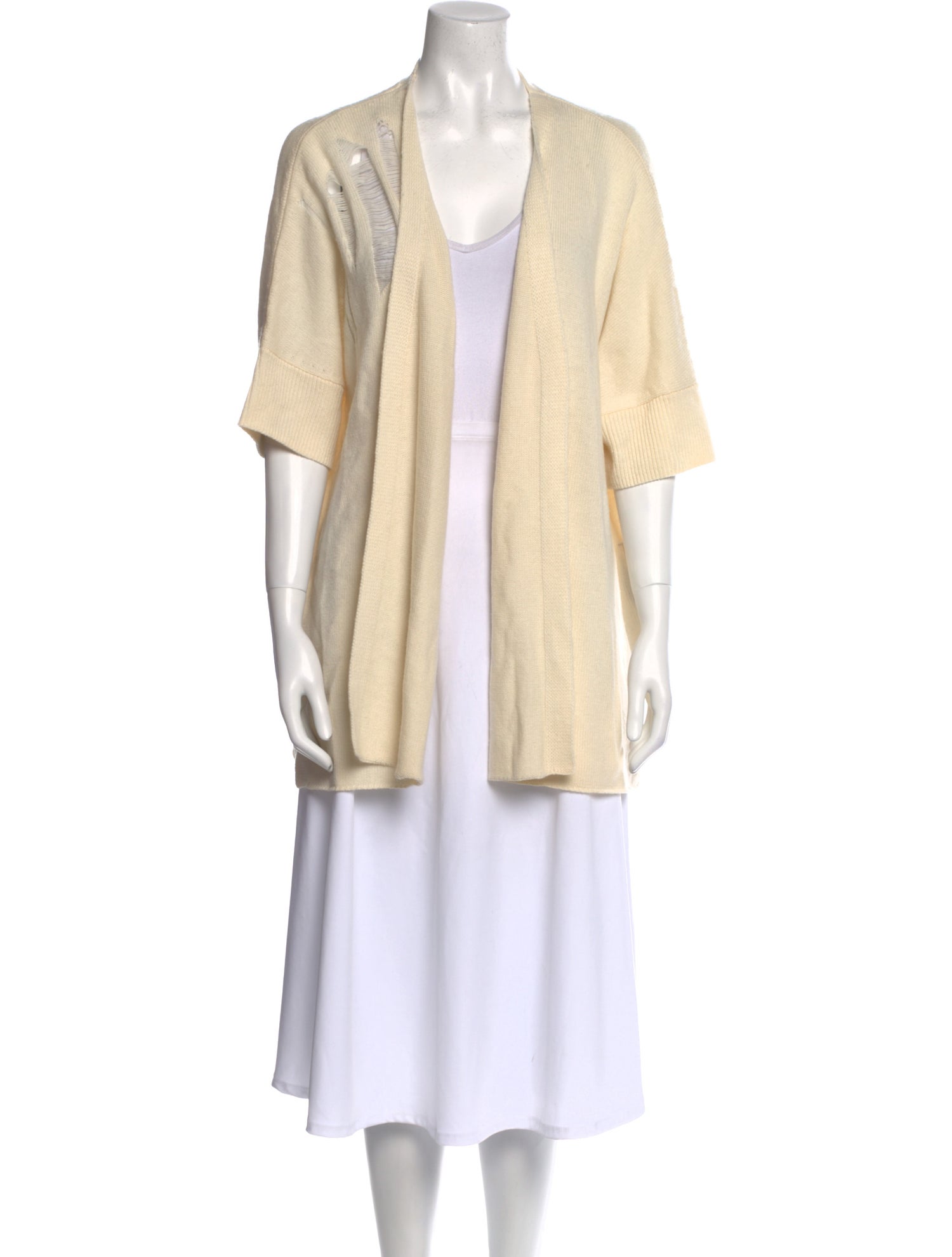 Raquel Allegra Merino Wool Open Front Sweater