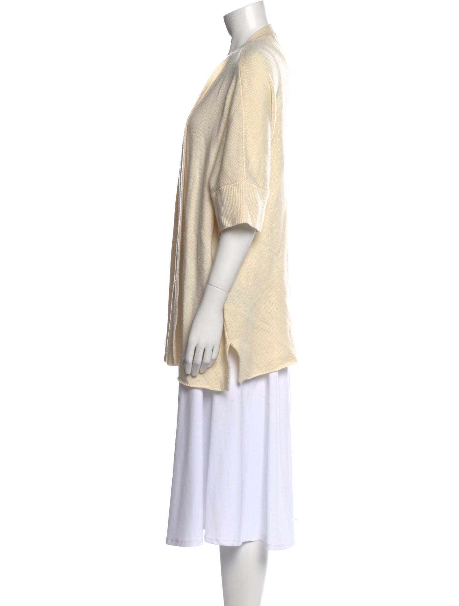 Raquel Allegra Merino Wool Open Front Sweater