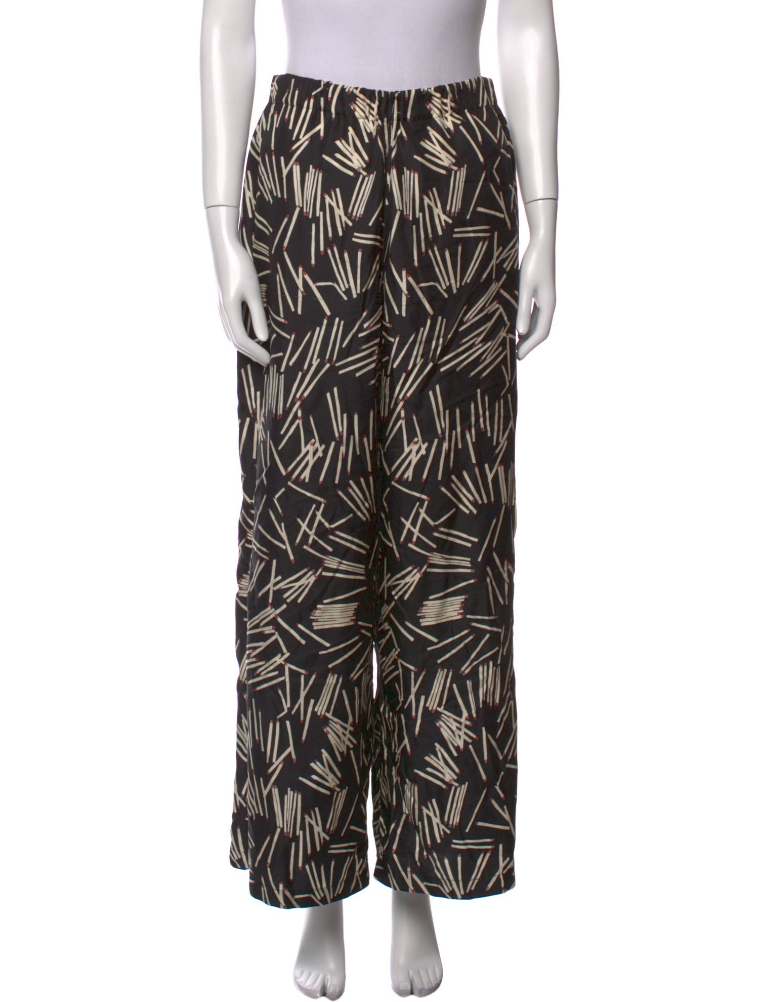 Raquel Allegra Silk Wide Leg Pants