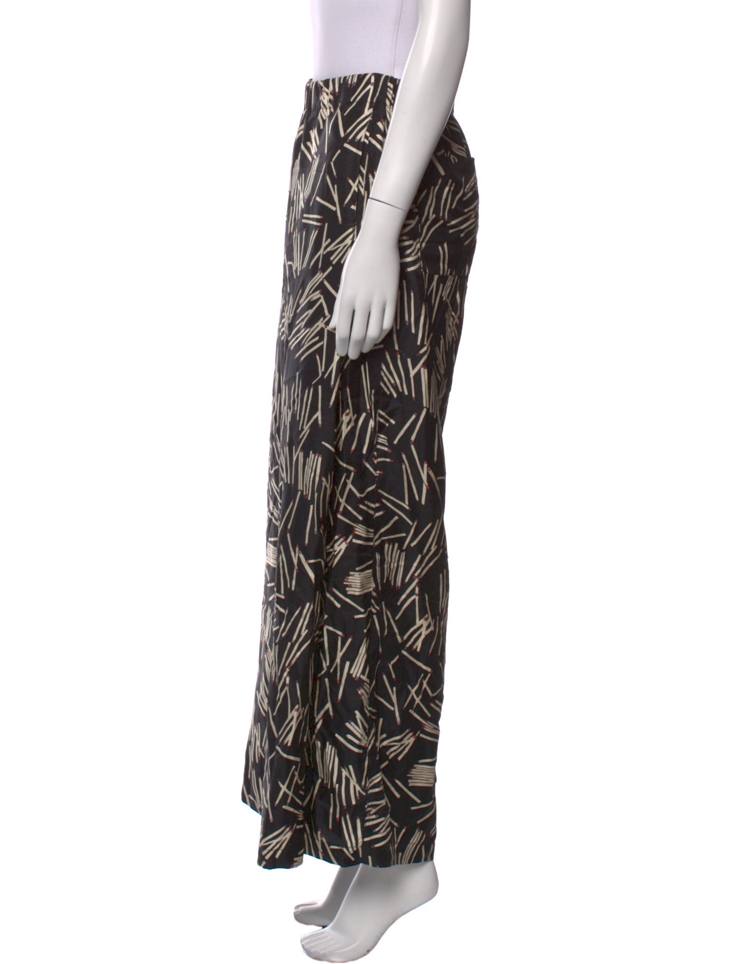 Raquel Allegra Silk Wide Leg Pants
