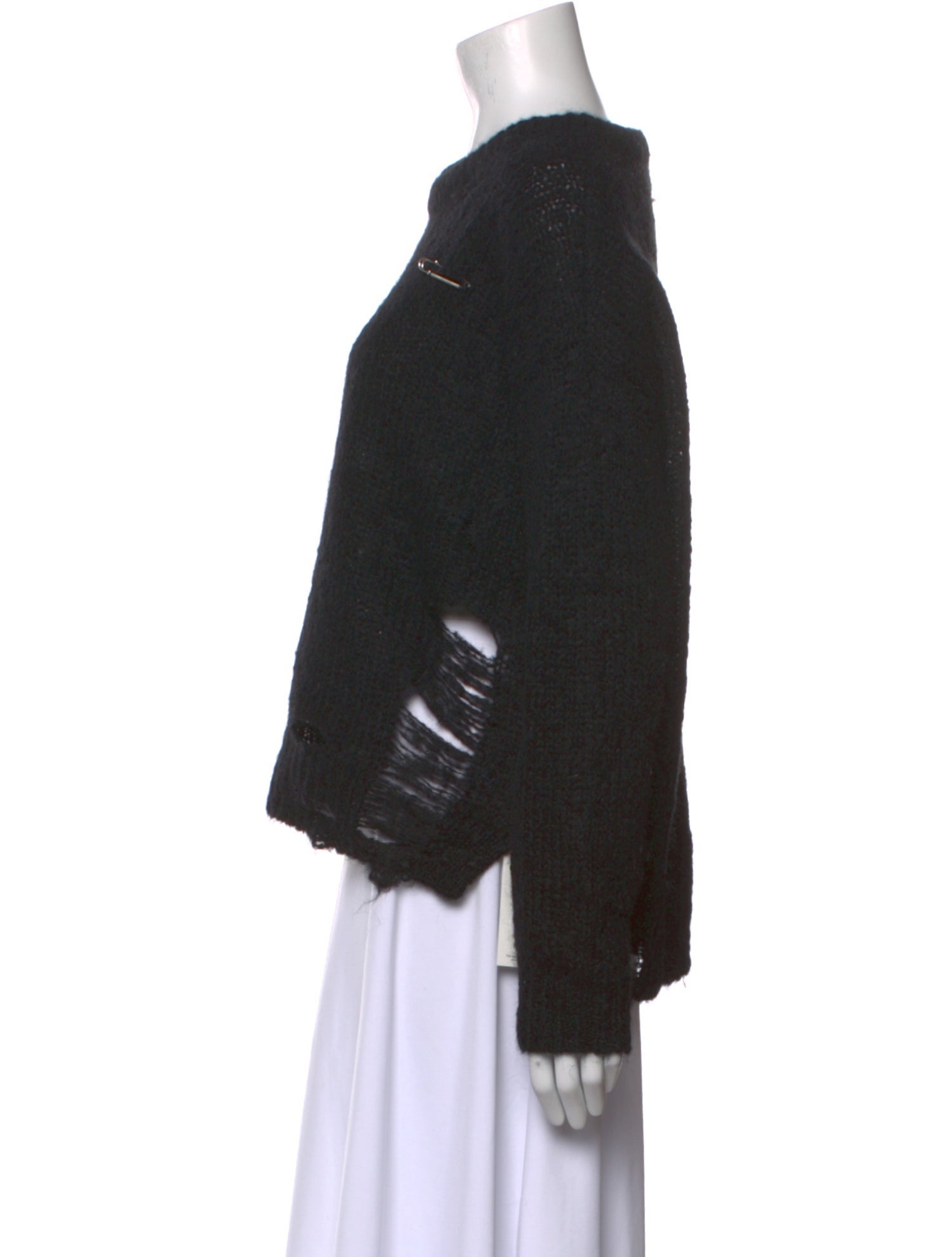 Raquel Allegra Kid Mohair Crew Neck Sweater