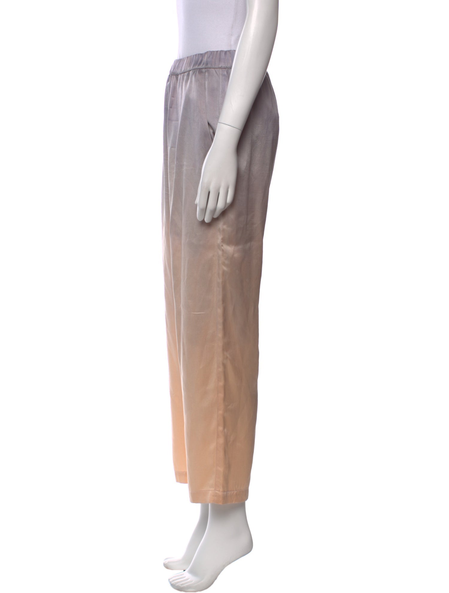 Raquel Allegra Silk Straight Leg Pants