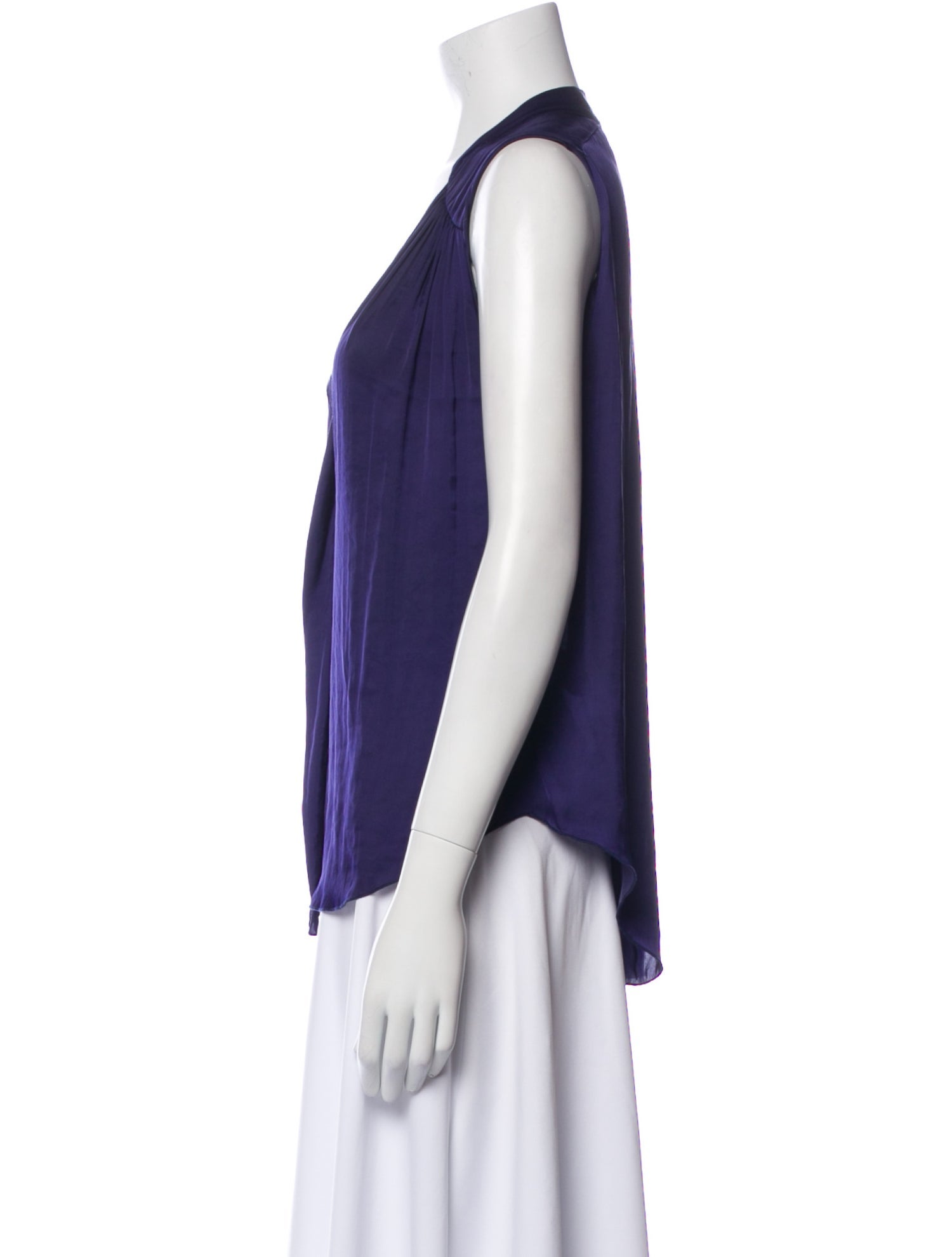 Raquel Allegra V-Neck Sleeveless Blouse