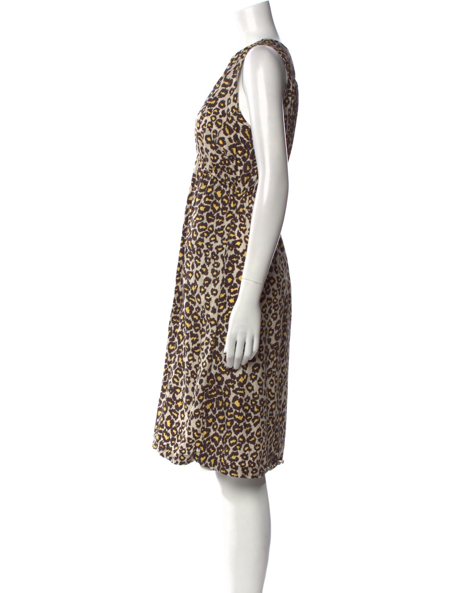 Raquel Allegra Animal Print Knee-Length Dress