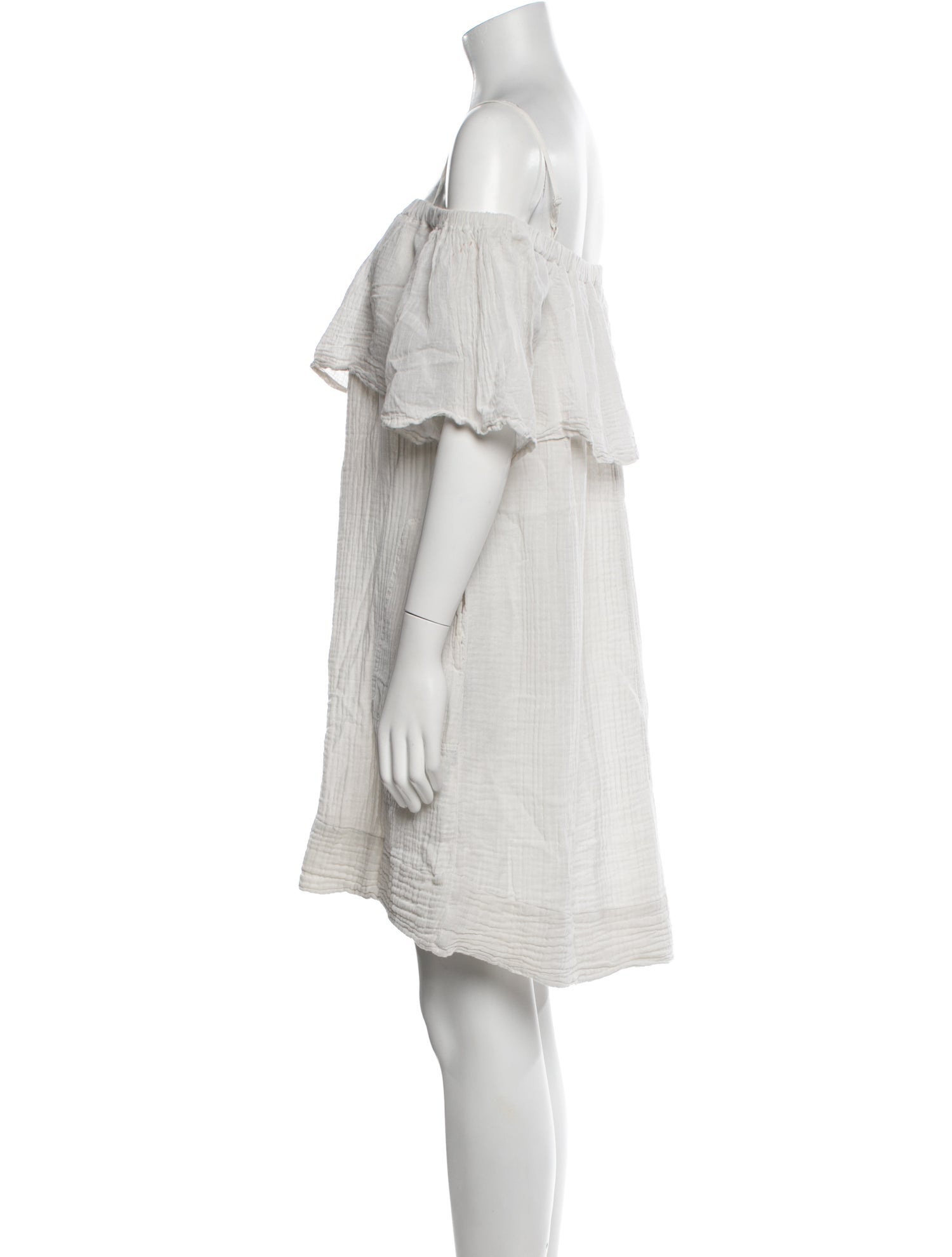 Raquel Allegra Off-The-Shoulder Mini Dress