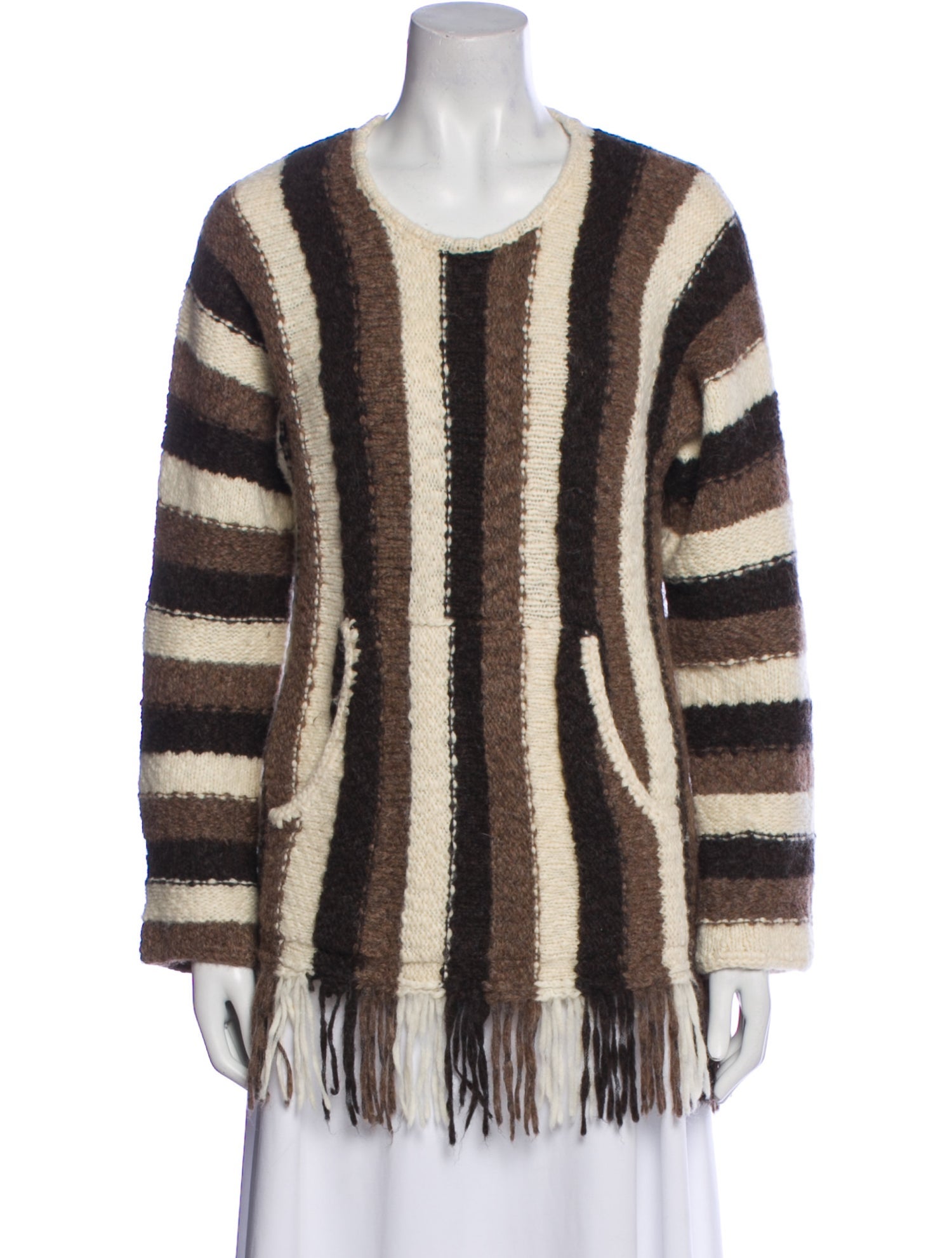 Raquel Allegra Baby Alpaca Striped Sweater