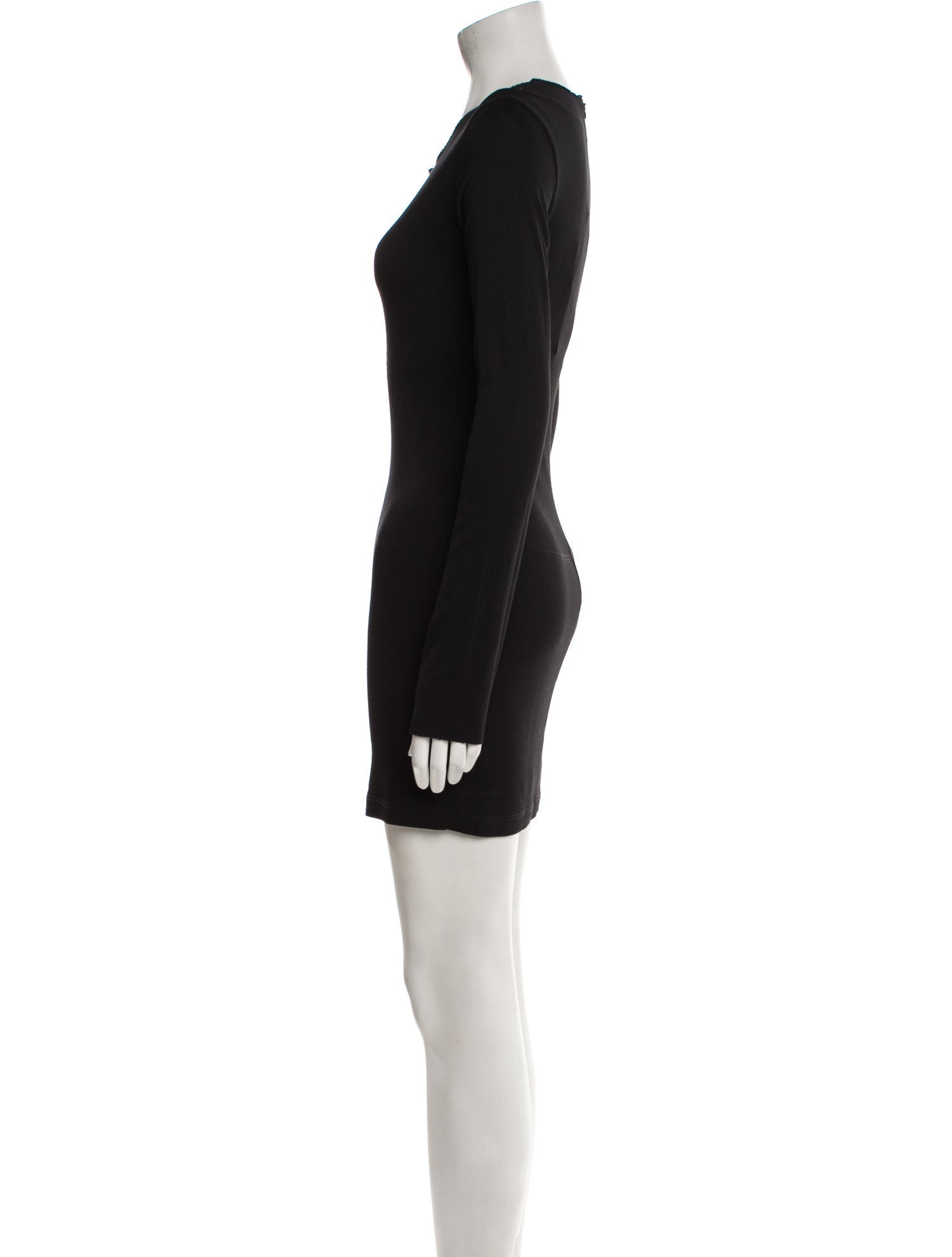 Raquel Allegra Scoop Neck Mini Dress