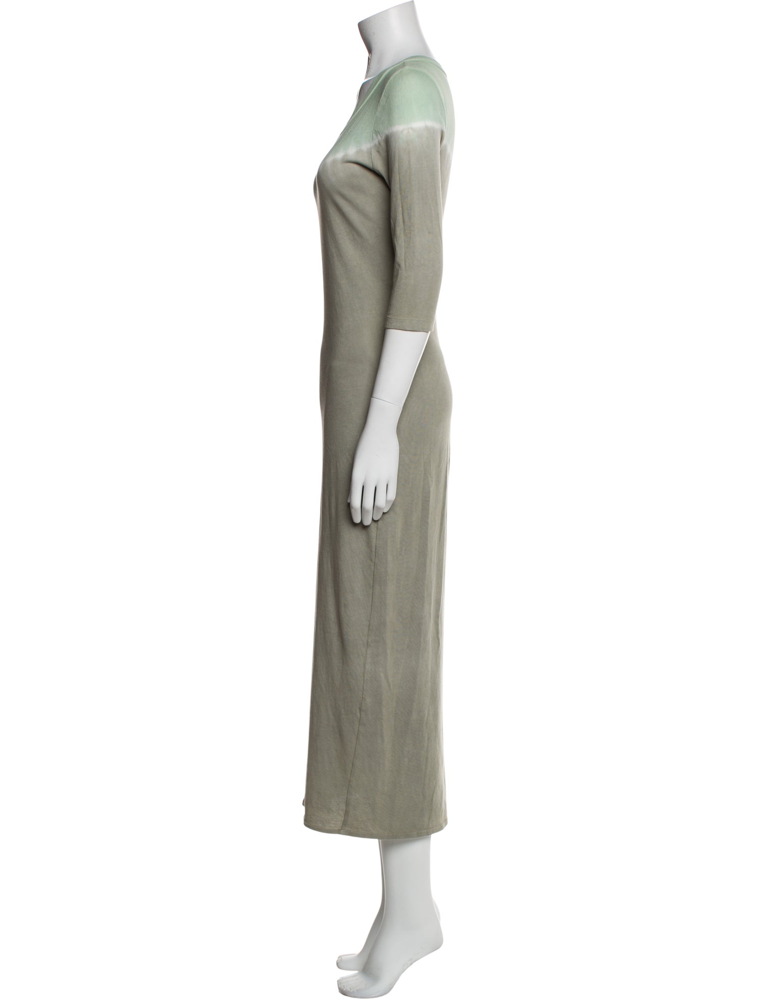 Raquel Allegra Scoop Neck Long Dress