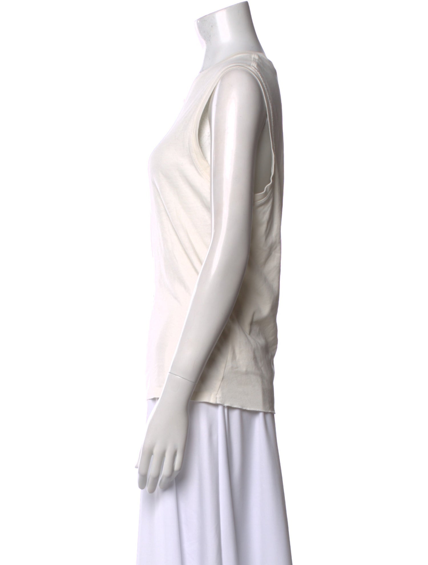 Raquel Allegra Crew Neck Sleeveless Top