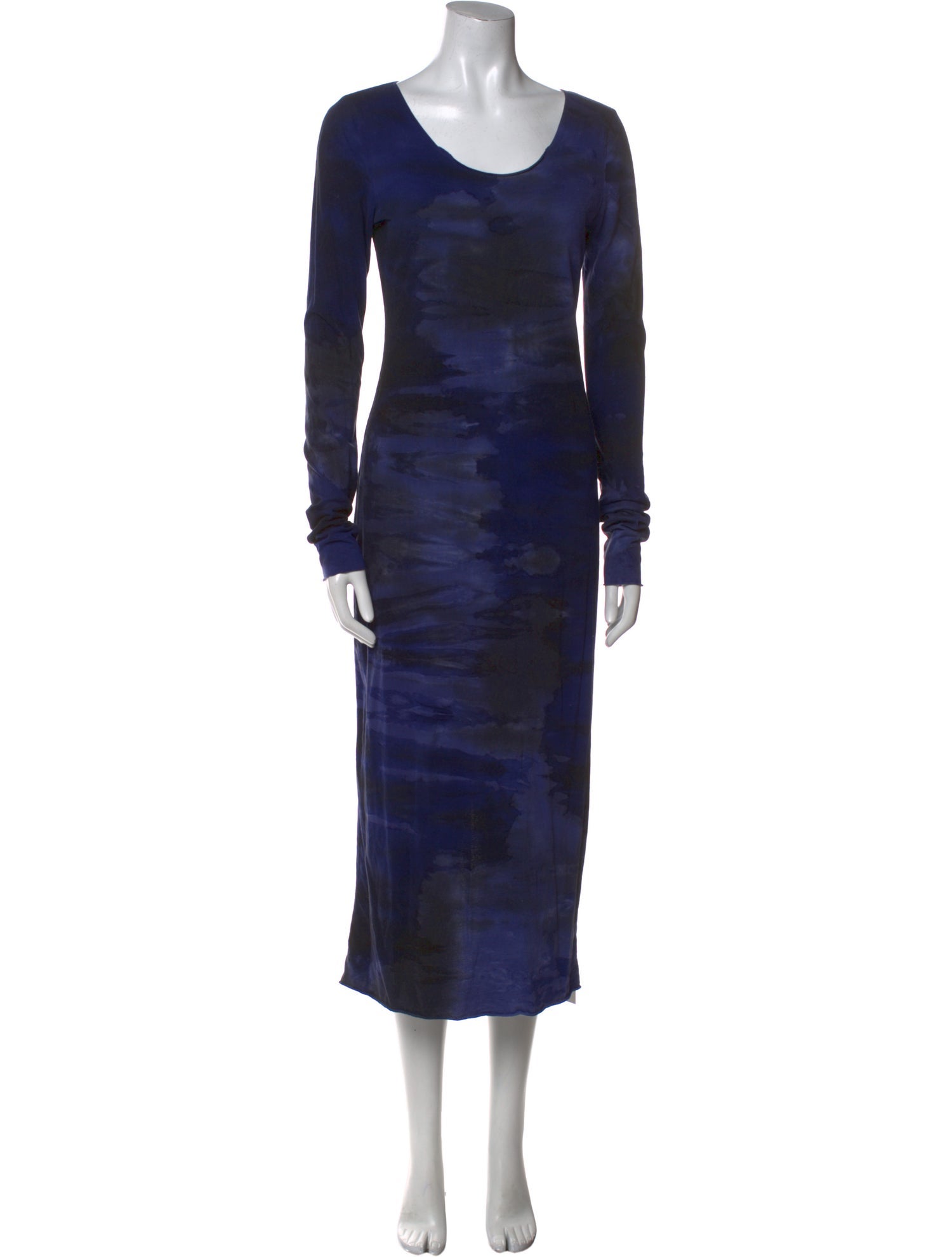 Raquel Allegra Scoop Neck Long Dress