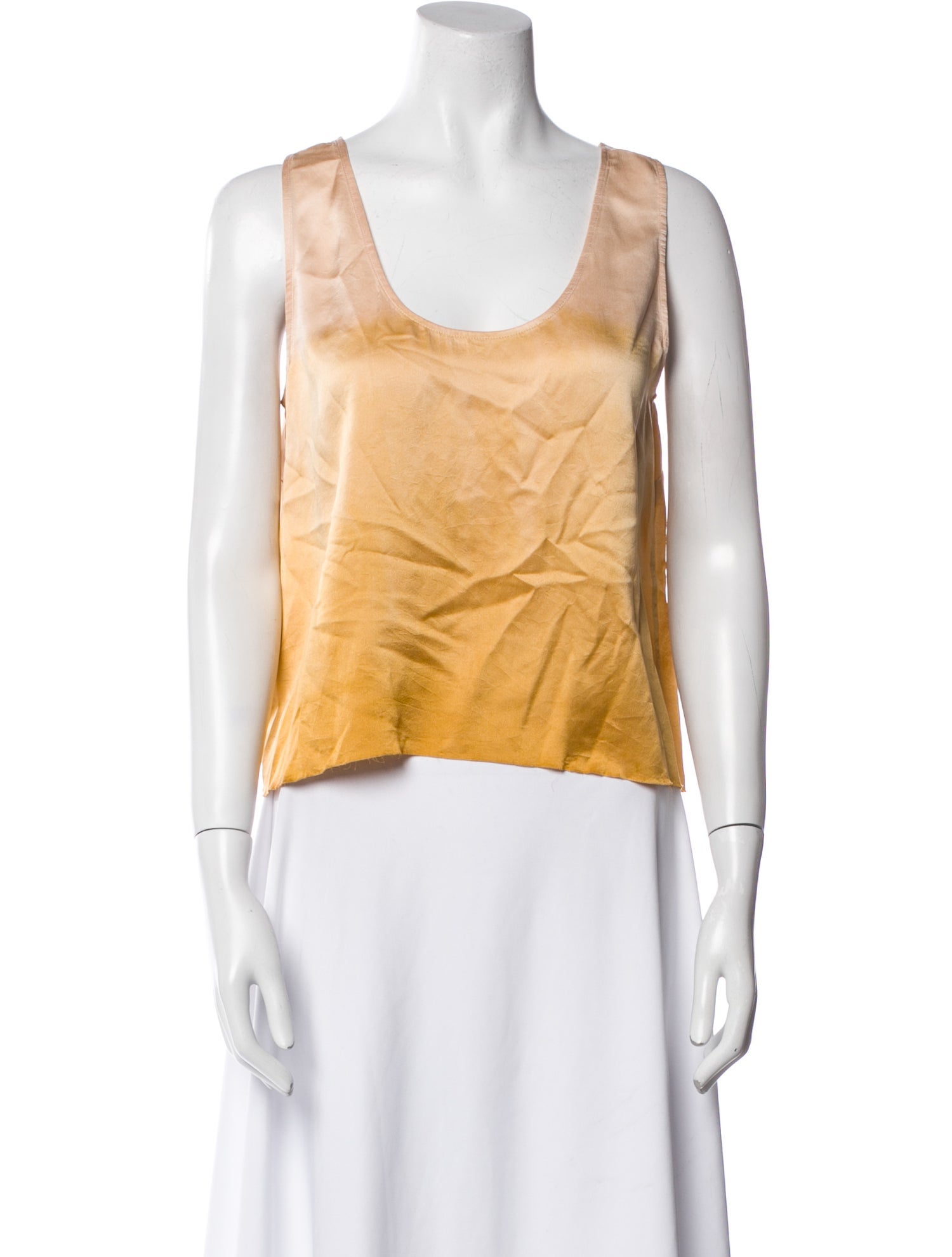 Raquel Allegra Silk Scoop Neck Top