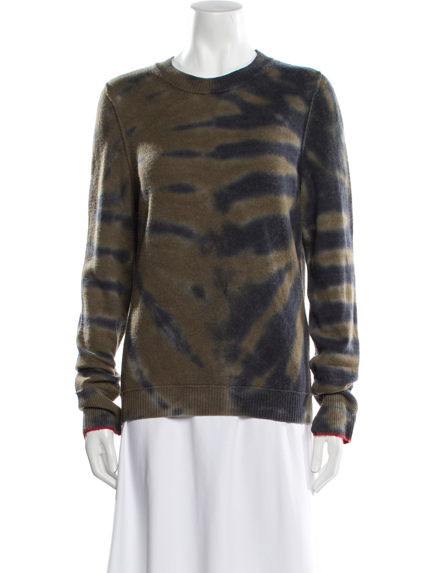 Raquel Allegra Merino Wool Tie-Dye Print Sweater