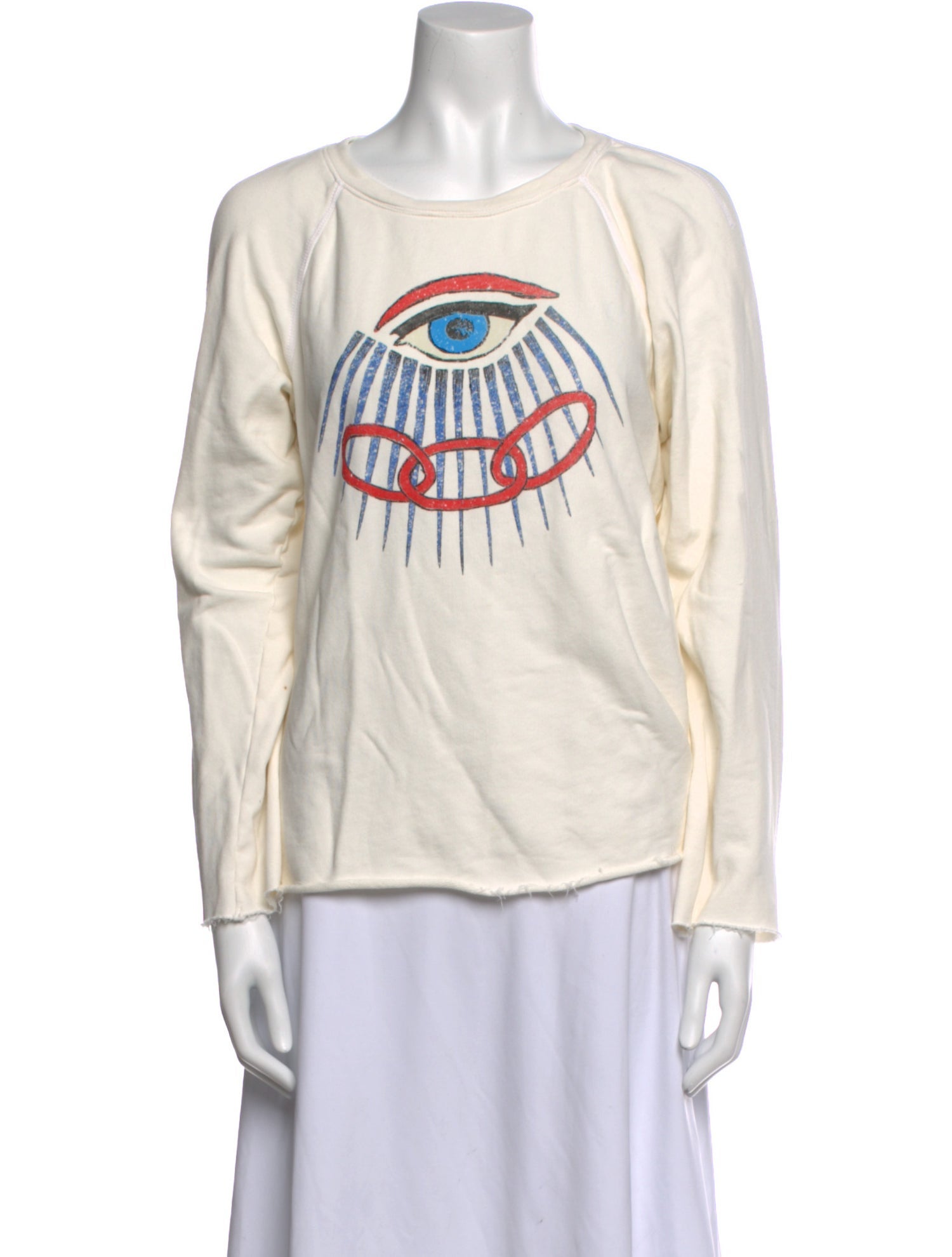 Raquel Allegra Graphic Print Crew Neck Sweatshirt