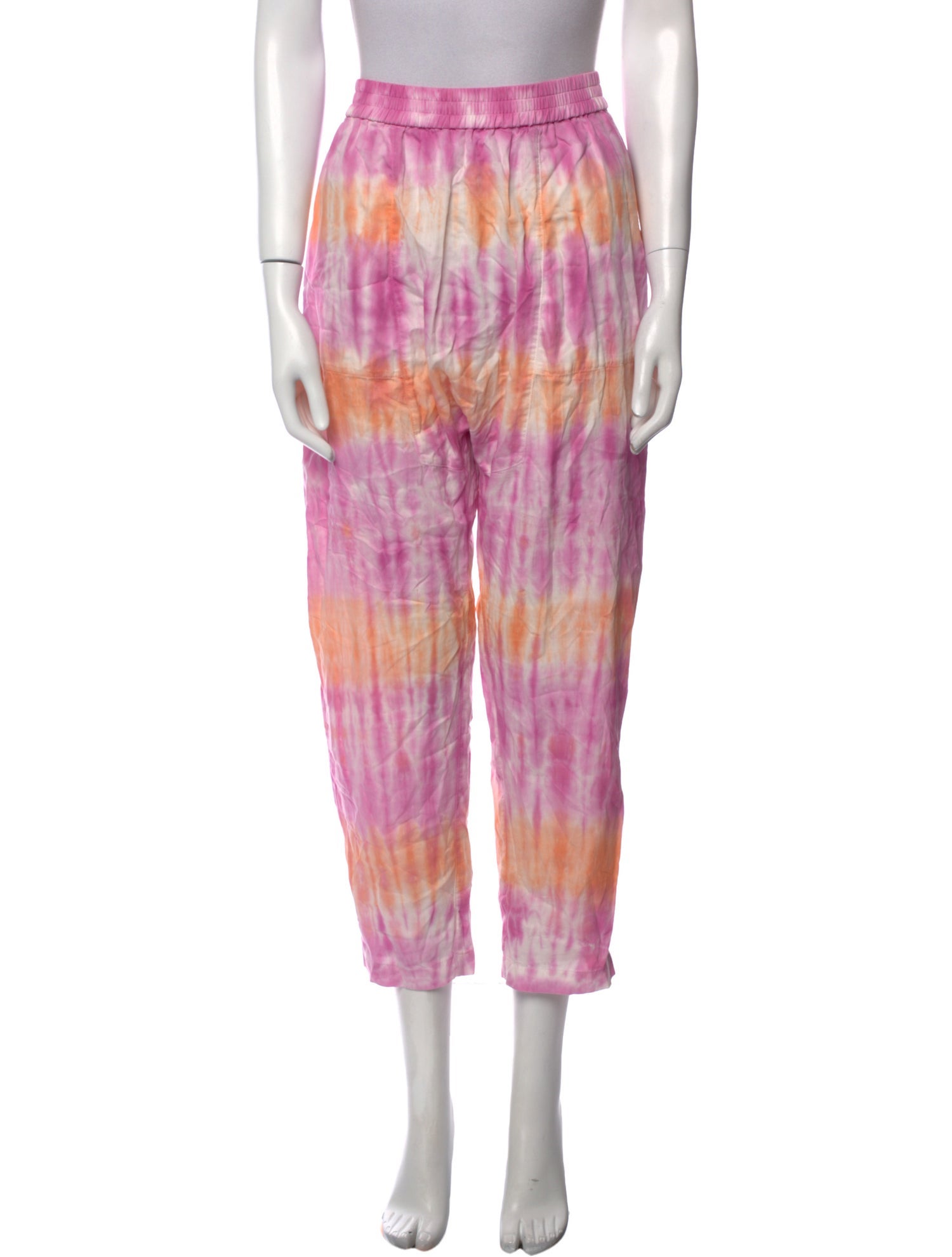 Raquel Allegra Tie-Dye Print Straight Leg Pants
