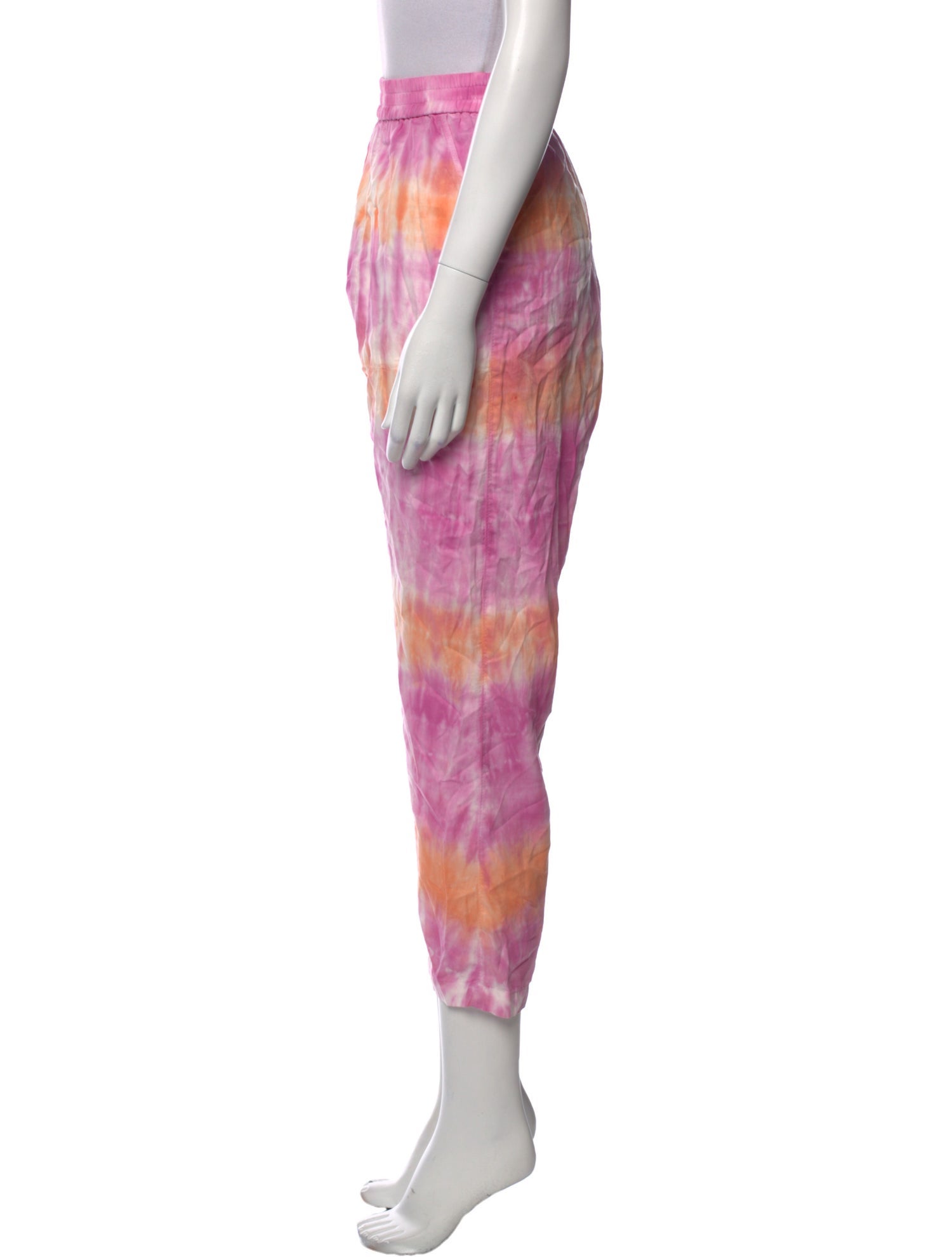 Raquel Allegra Tie-Dye Print Straight Leg Pants