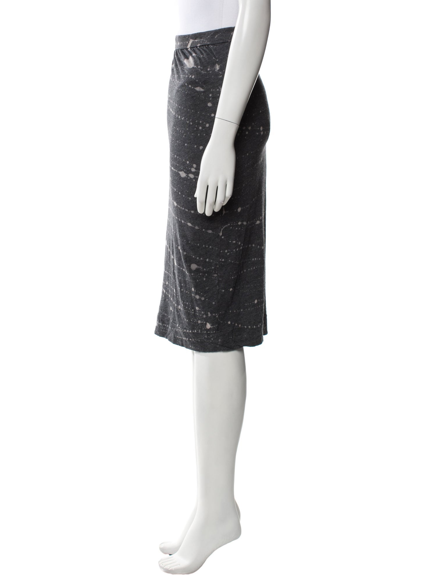 Raquel Allegra Striped Knee-Length Skirt