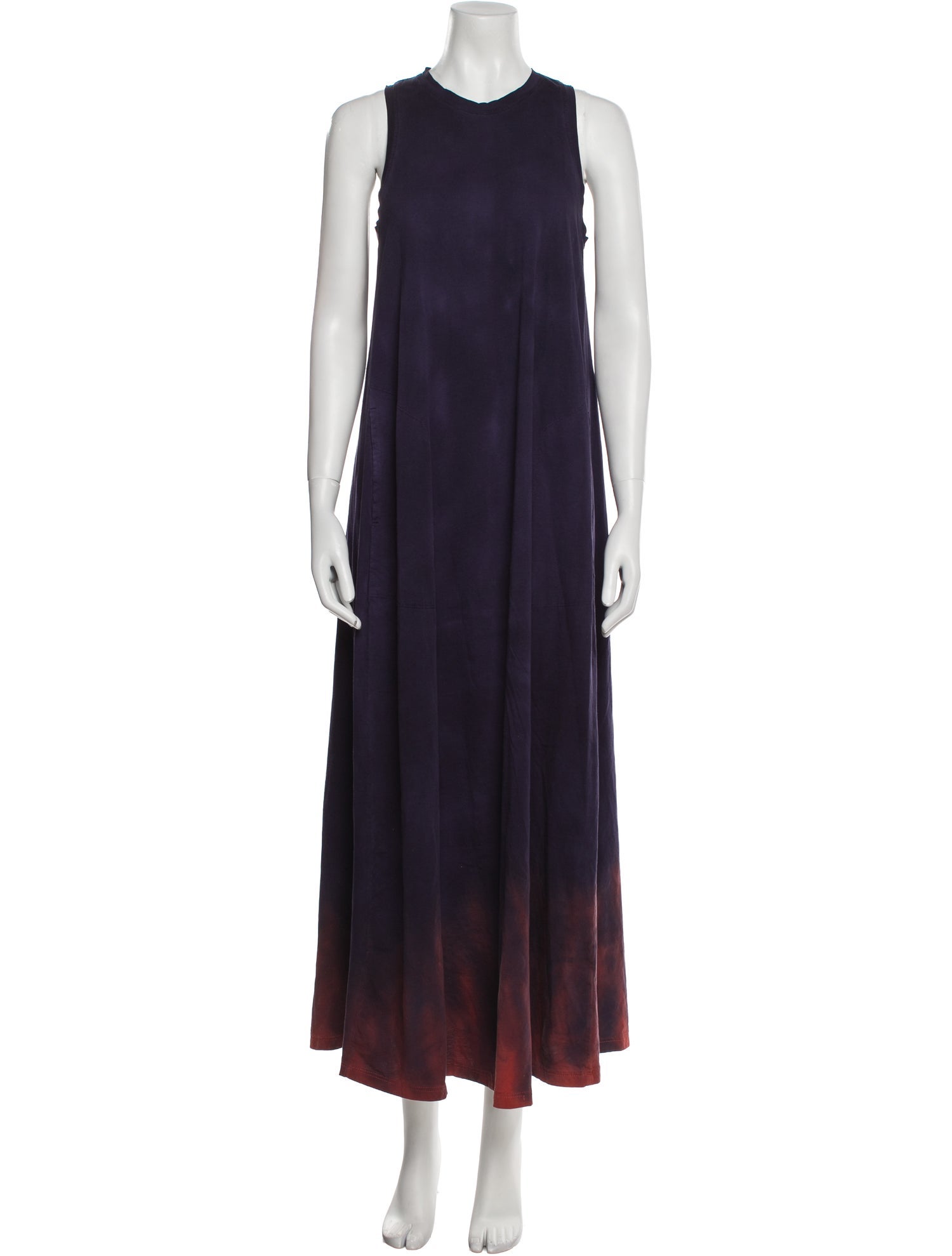 Raquel Allegra Crew Neck Long Dress