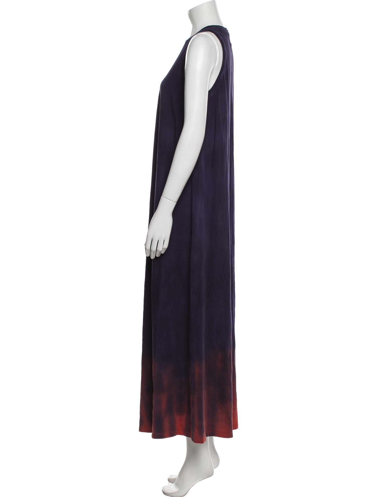 Raquel Allegra Crew Neck Long Dress
