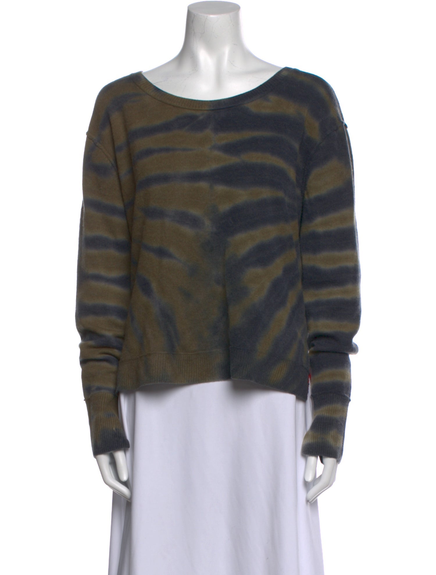 Raquel Allegra Merino Wool Animal Print Sweater