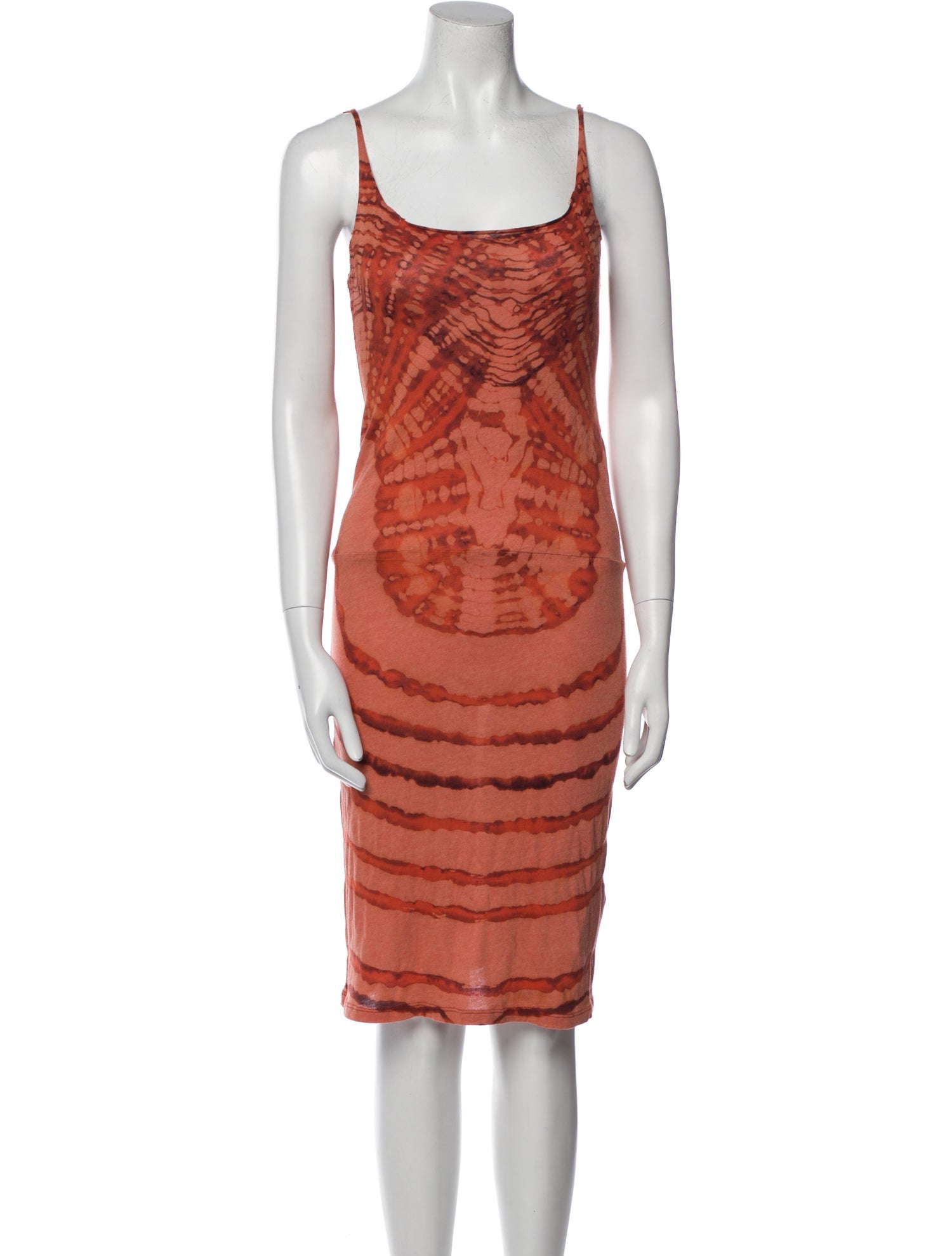 Raquel Allegra Printed Knee-Length Dress