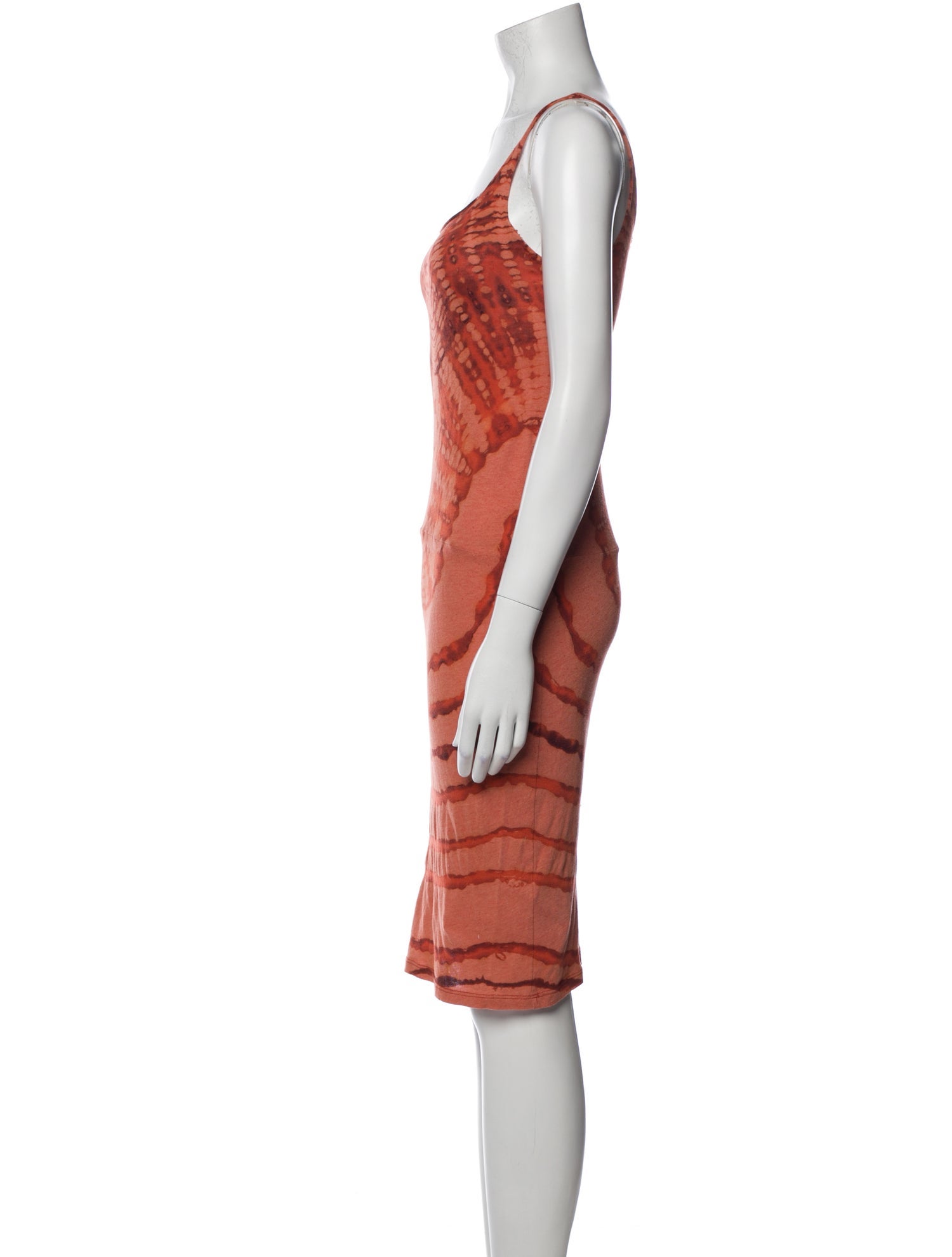 Raquel Allegra Printed Knee-Length Dress