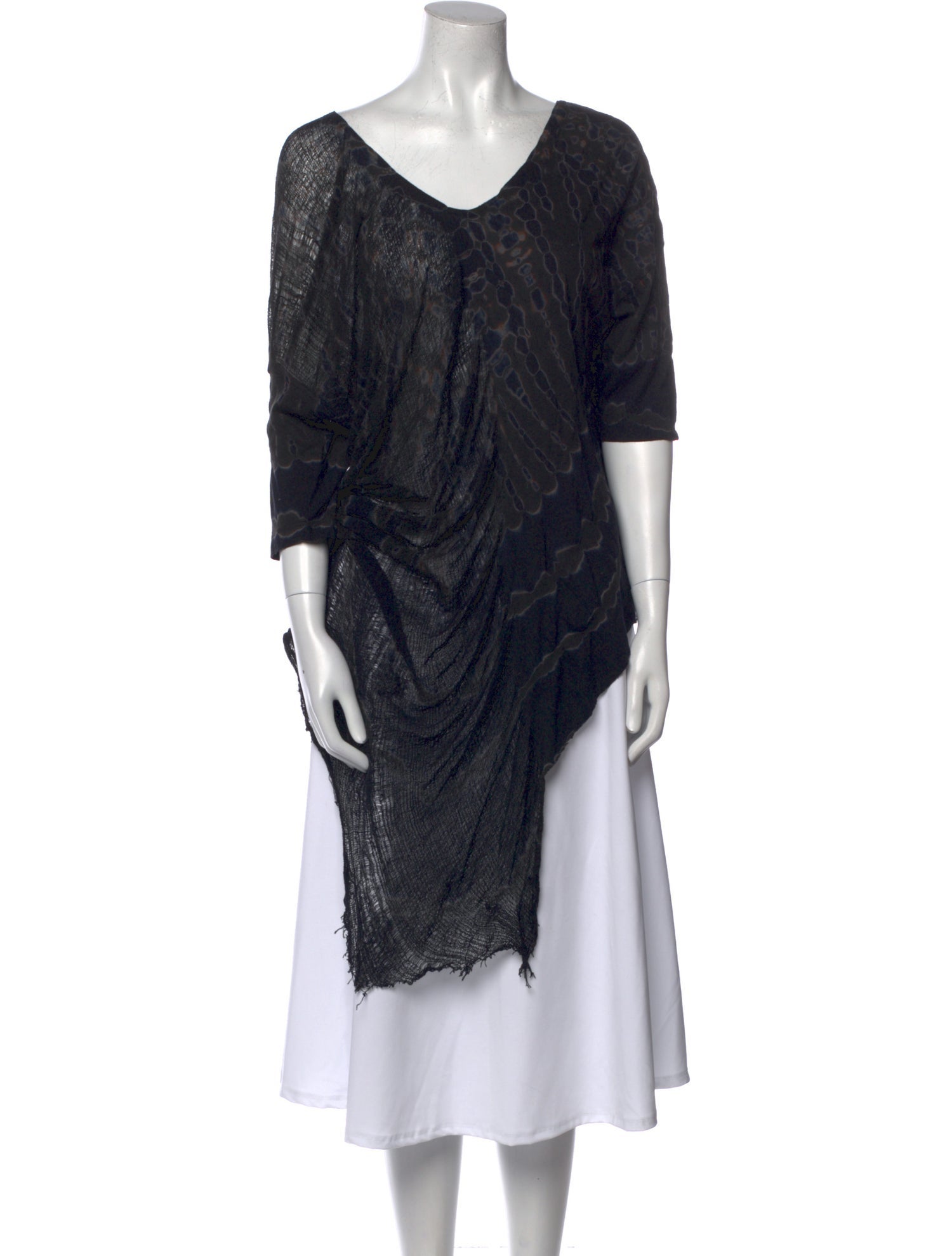 Raquel Allegra Printed V-Neck Tunic