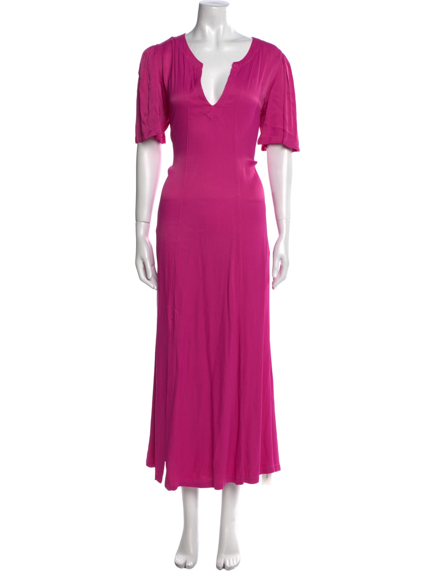 Raquel Allegra V-Neck Long Dress
