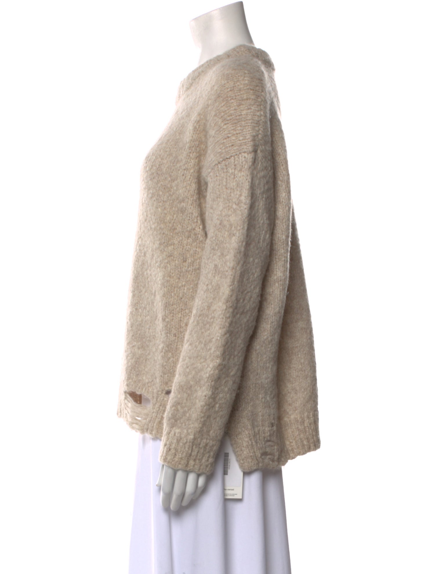 Raquel Allegra Baby Alpaca Crew Neck Sweater