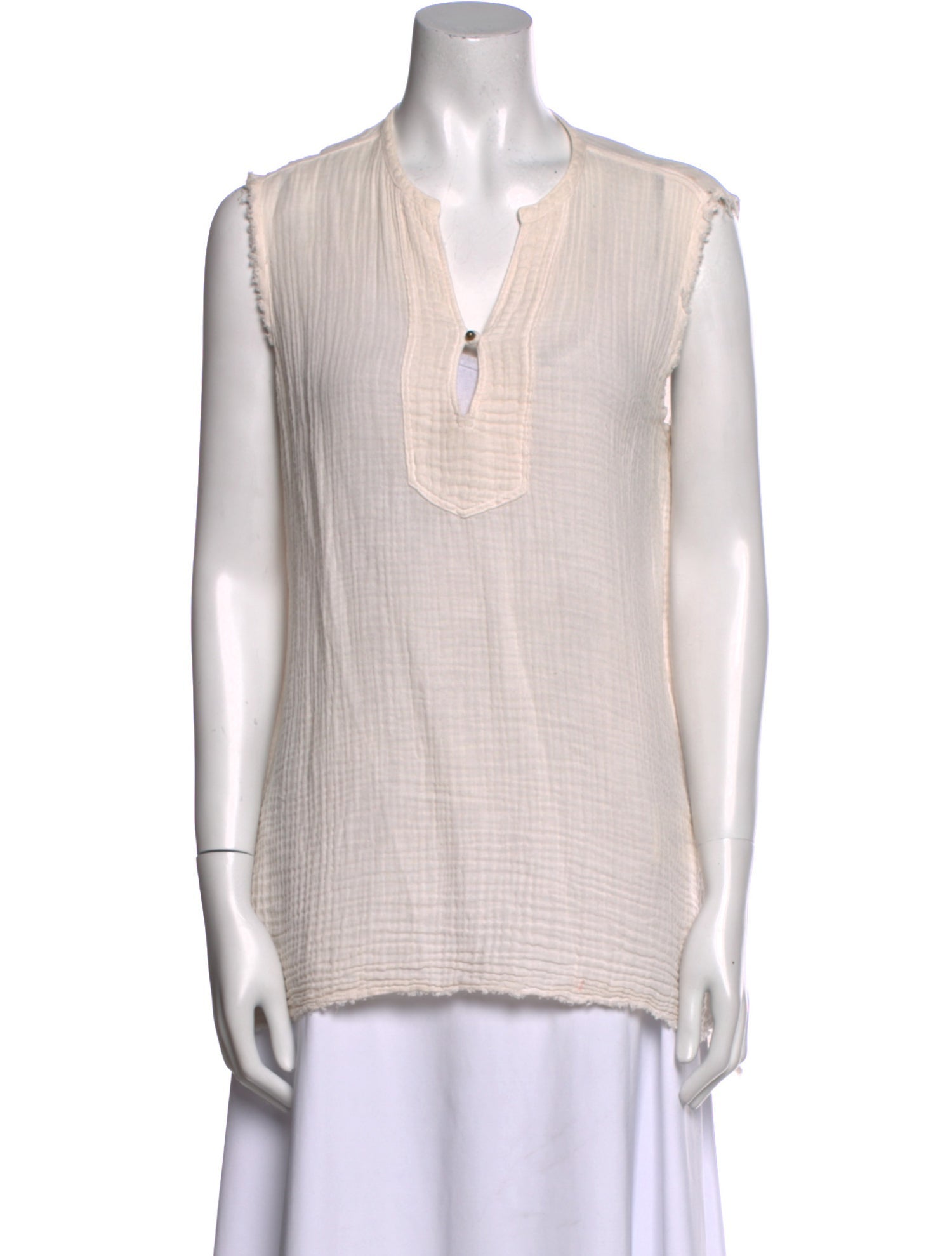 Raquel Allegra V-Neck Sleeveless Tunic