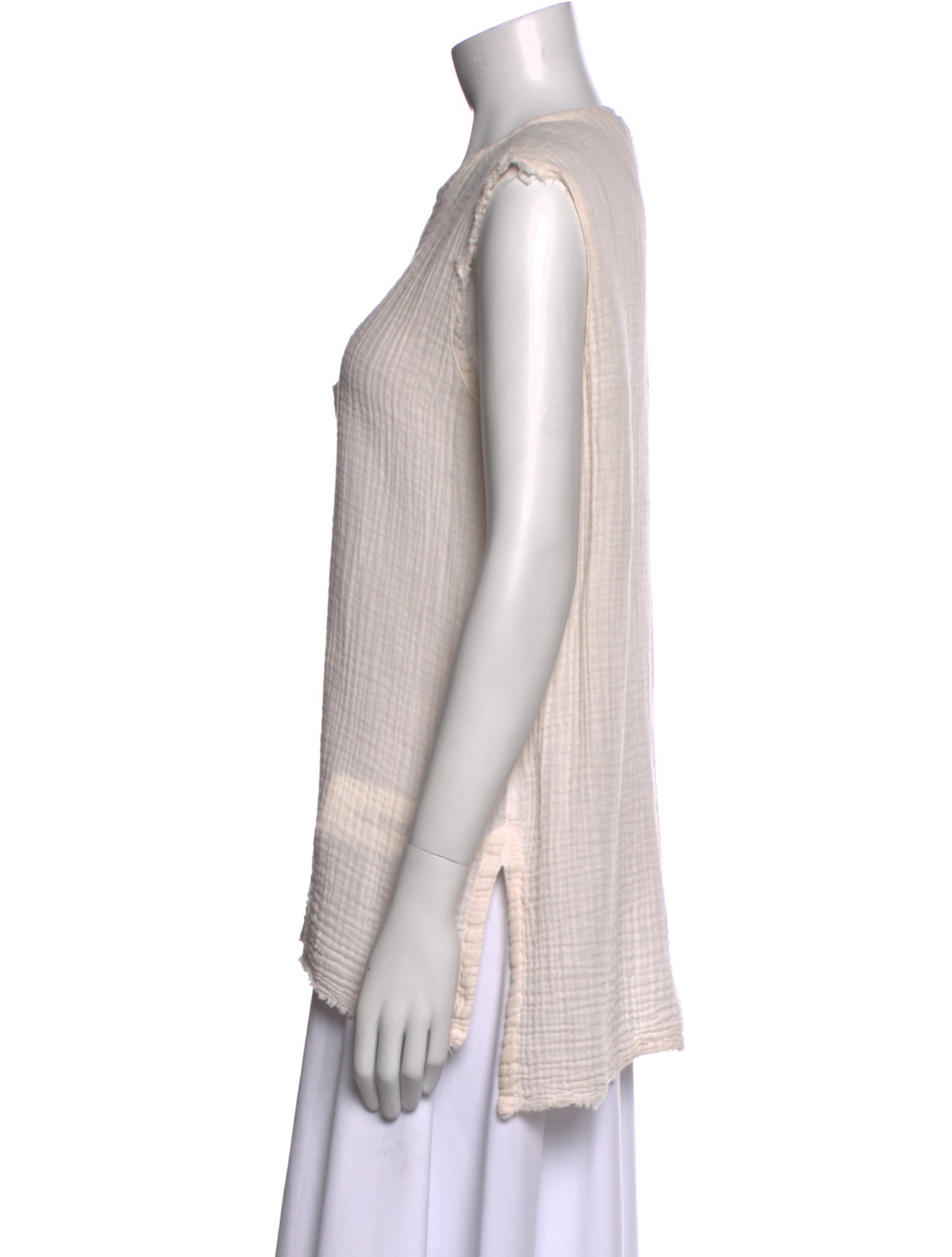 Raquel Allegra V-Neck Sleeveless Tunic