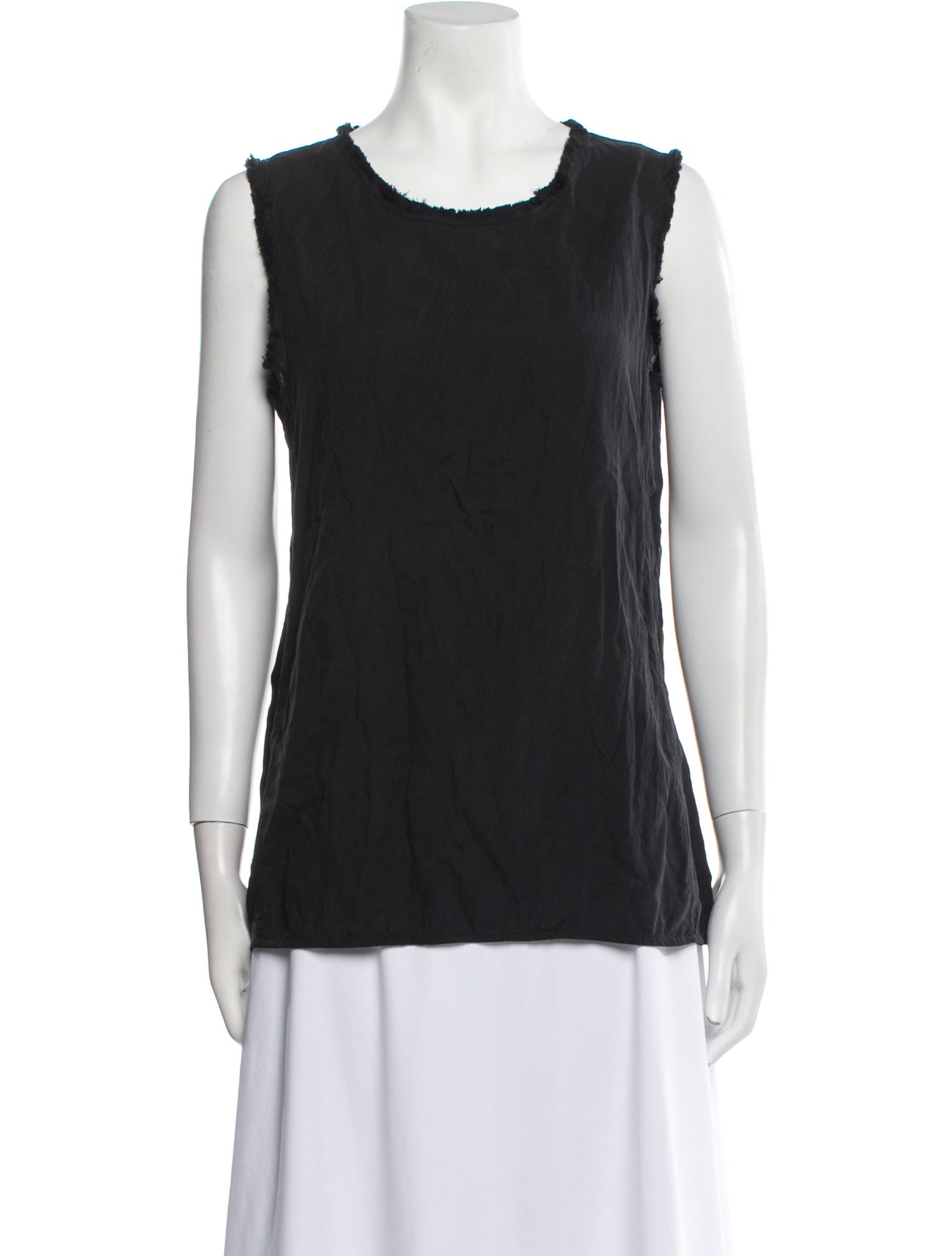 Raquel Allegra Silk Scoop Neck Top