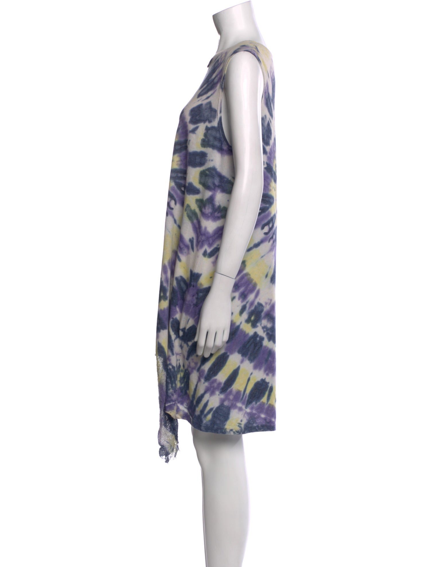 Raquel Allegra Tie-Dye Print Knee-Length Dress