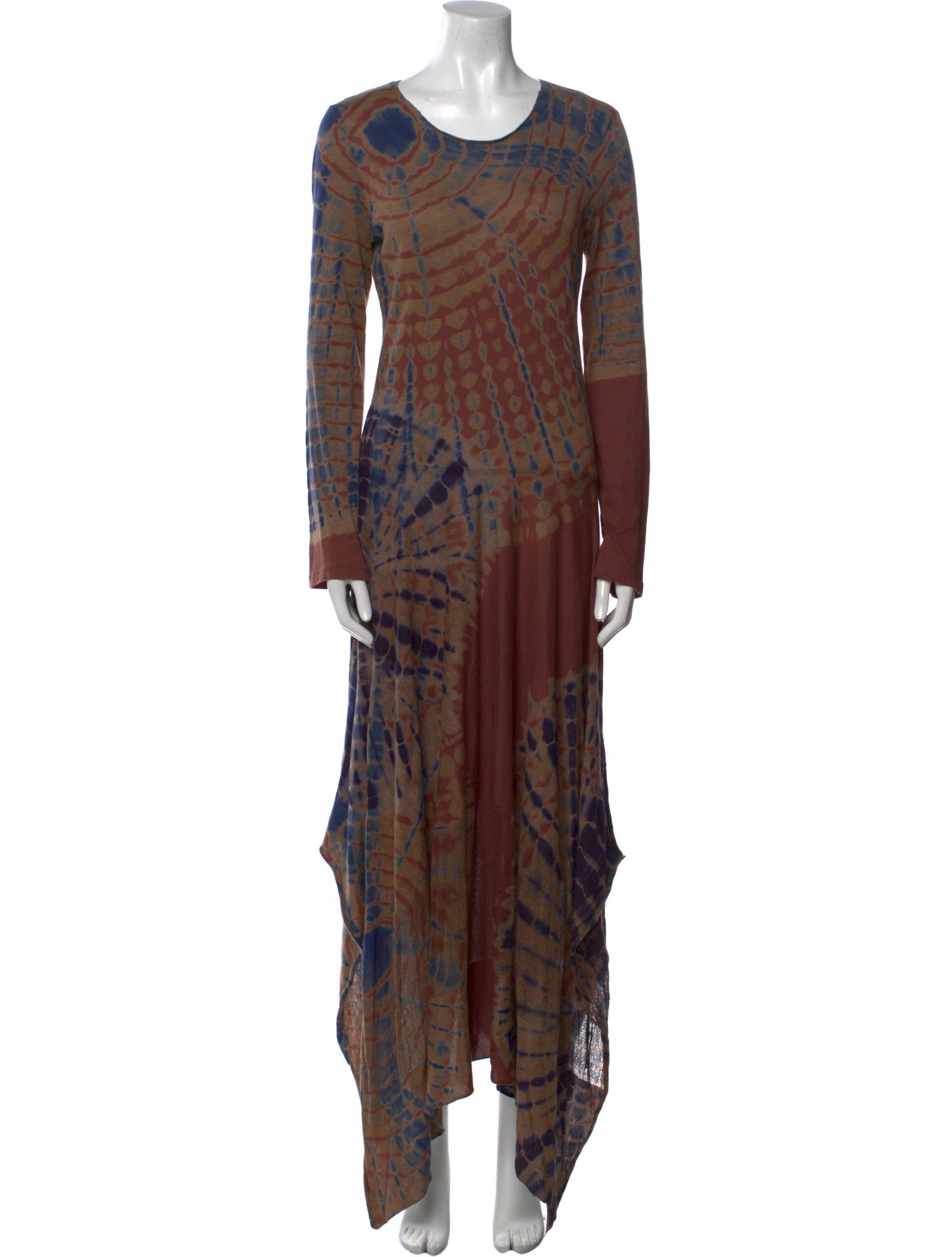 Raquel Allegra Tie-Dye Print Long Dress