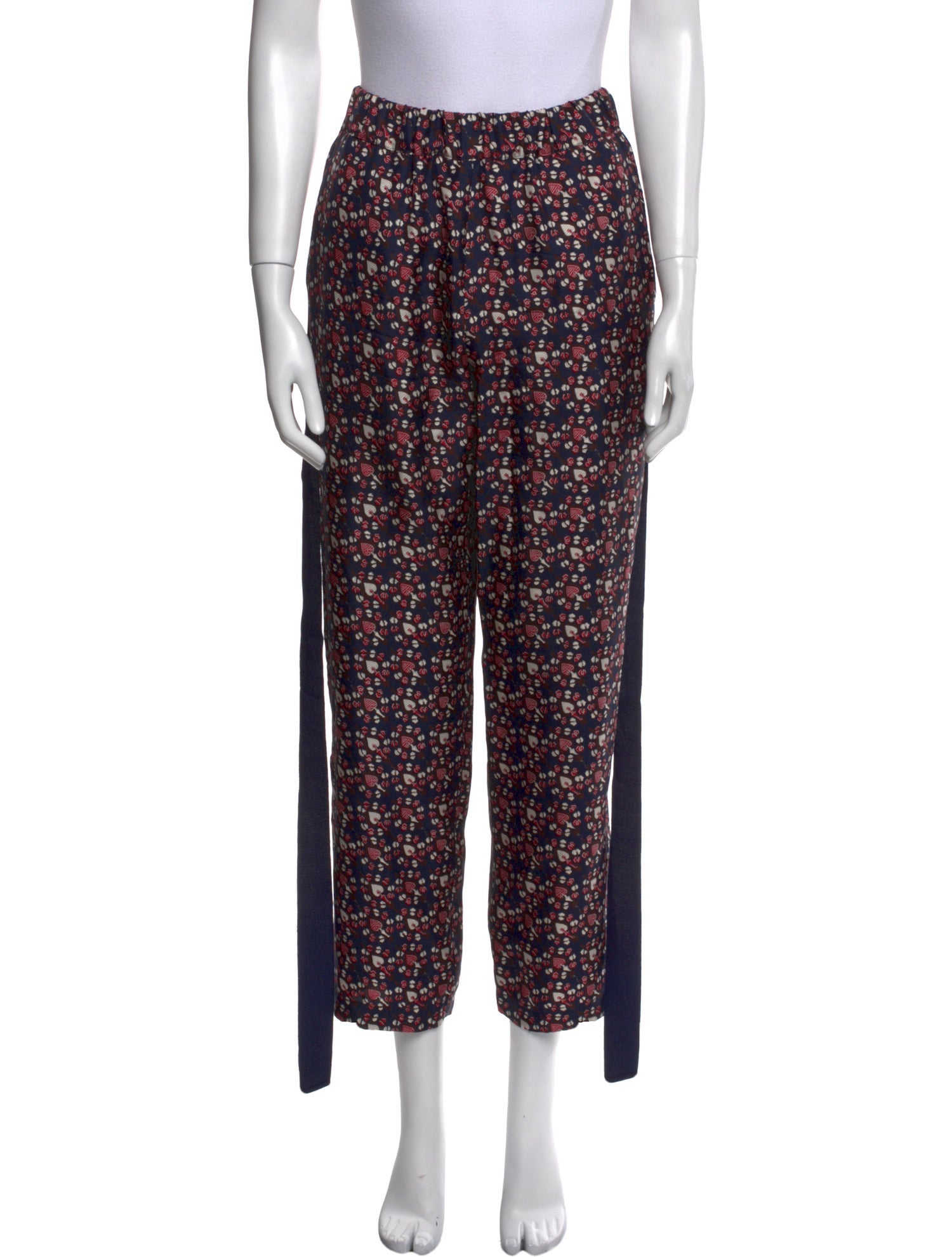 Raquel Allegra Silk Straight Leg Pants