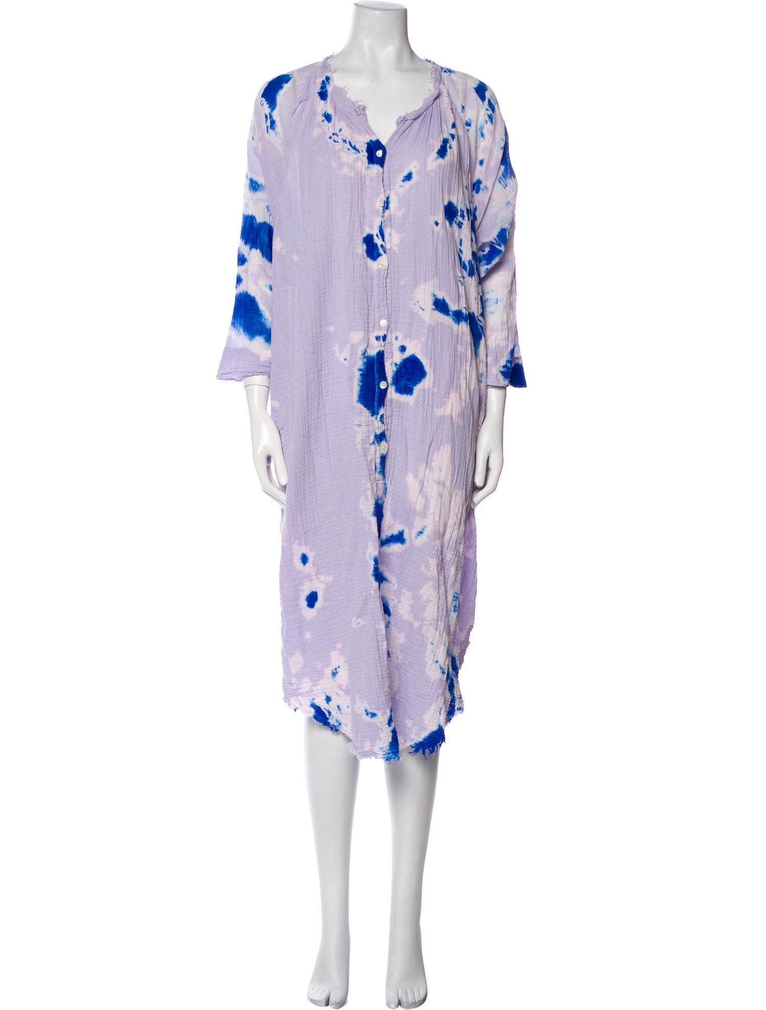 Raquel Allegra Printed Midi Length Dress