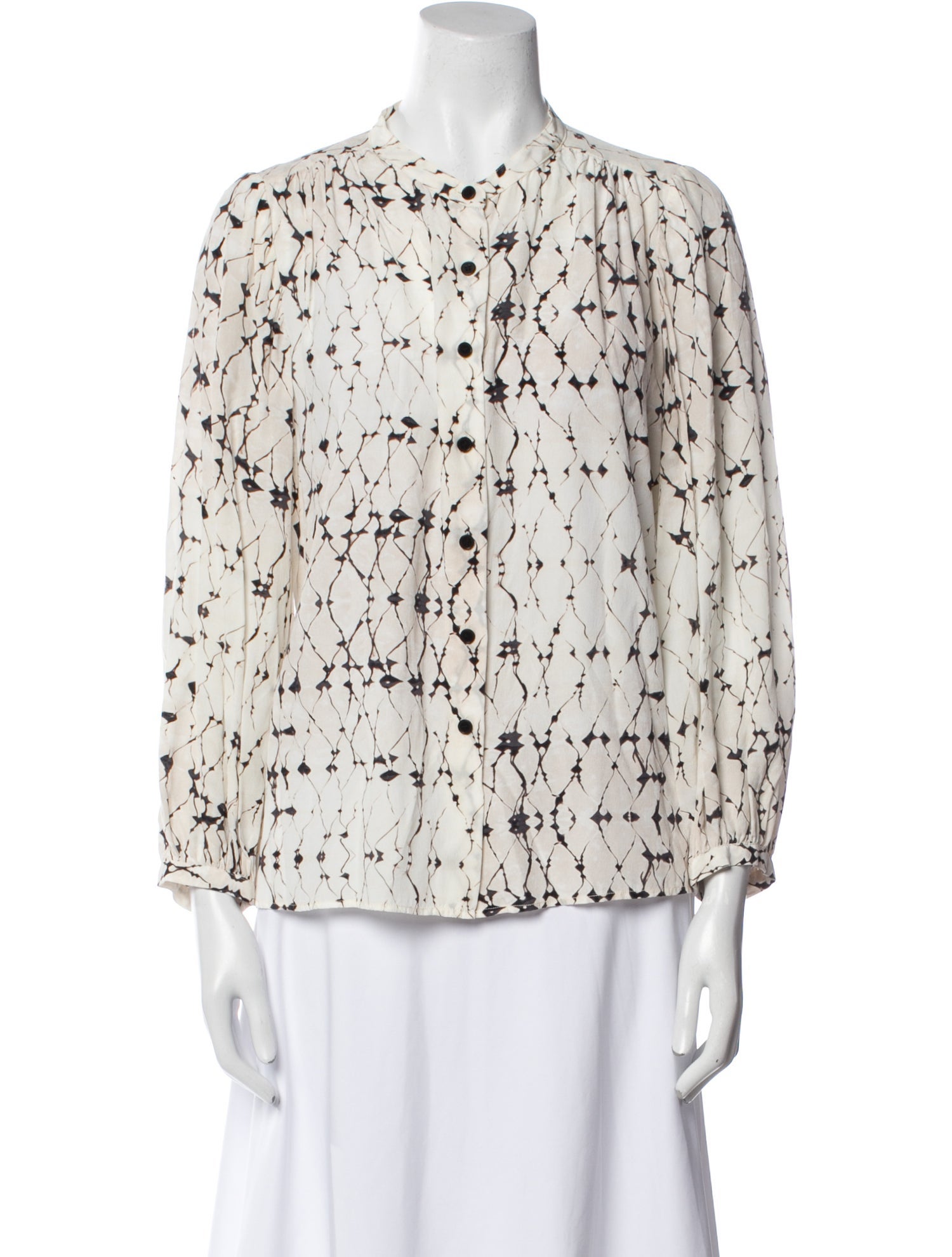 Raquel Allegra Silk Printed Blouse
