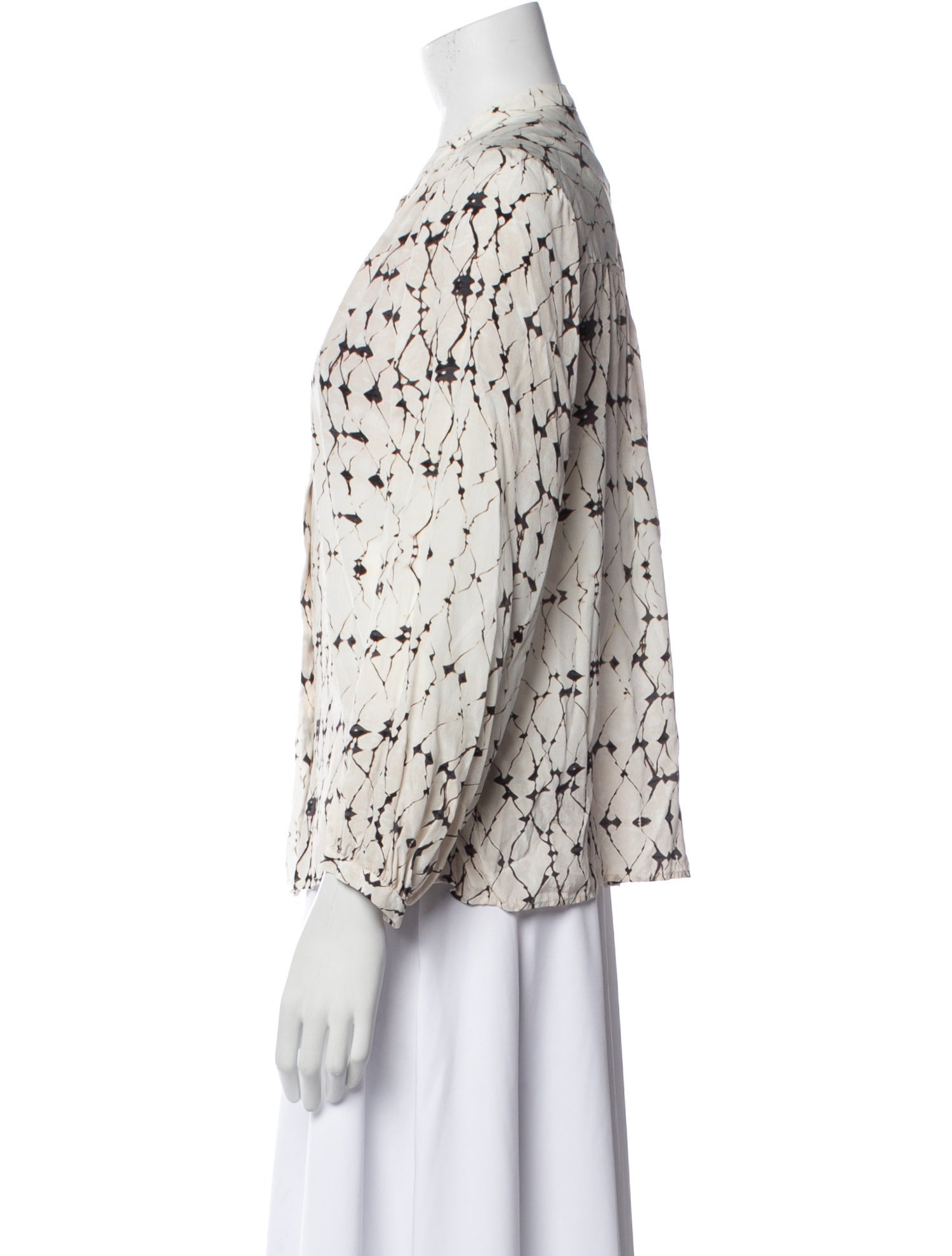 Raquel Allegra Silk Printed Blouse