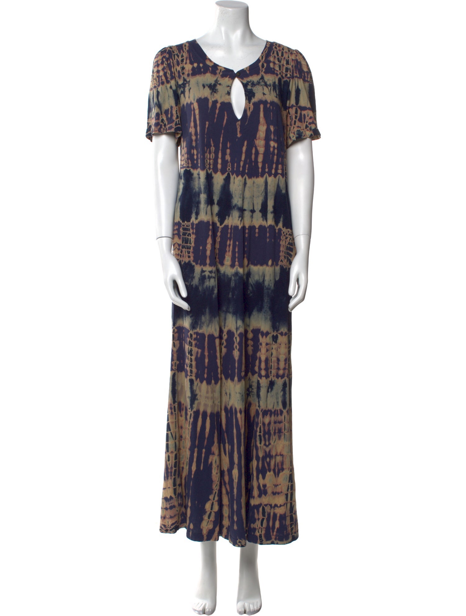 Raquel Allegra Tie-Dye Print Long Dress