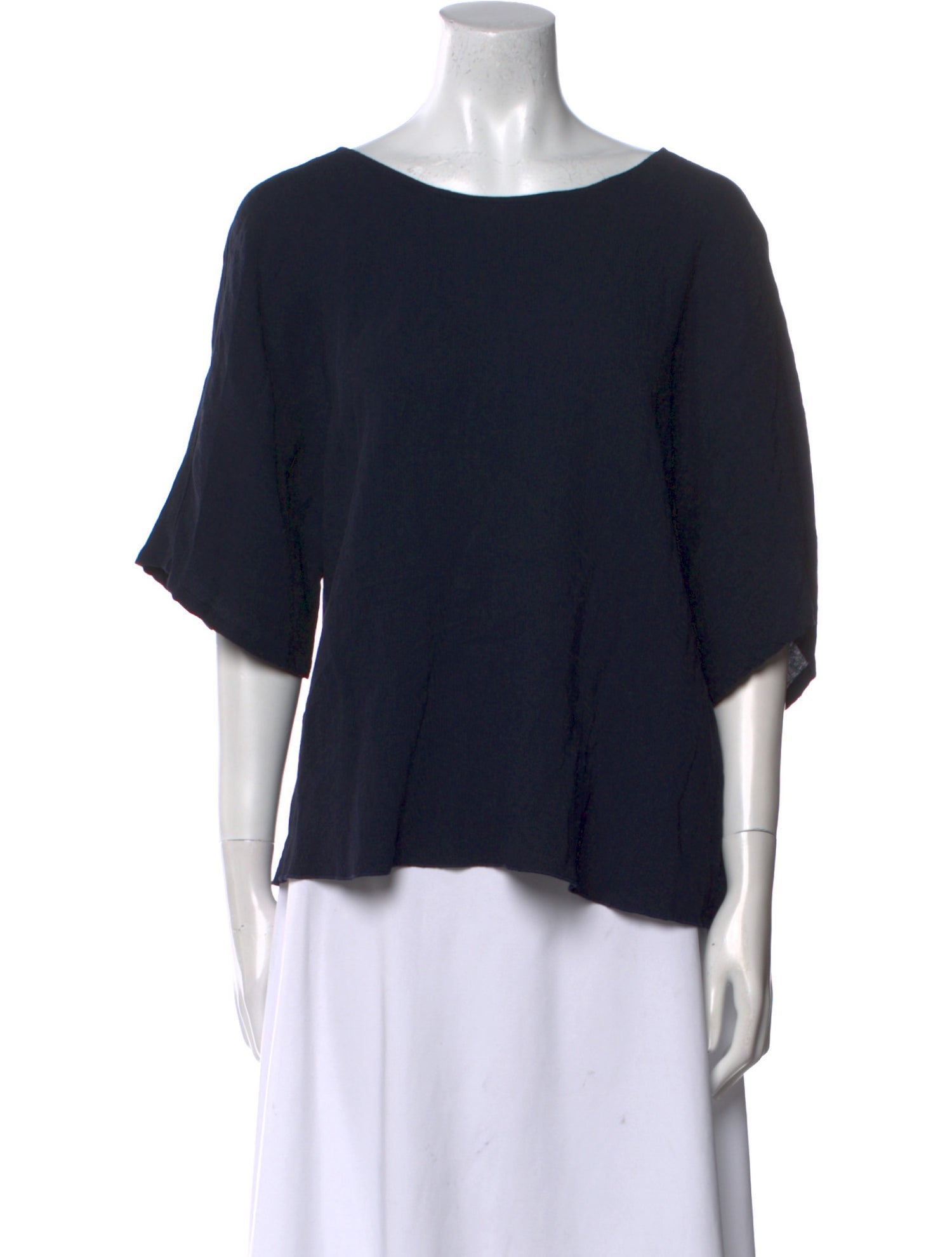 Raquel Allegra Bateau Neckline Short Sleeve T-Shirt