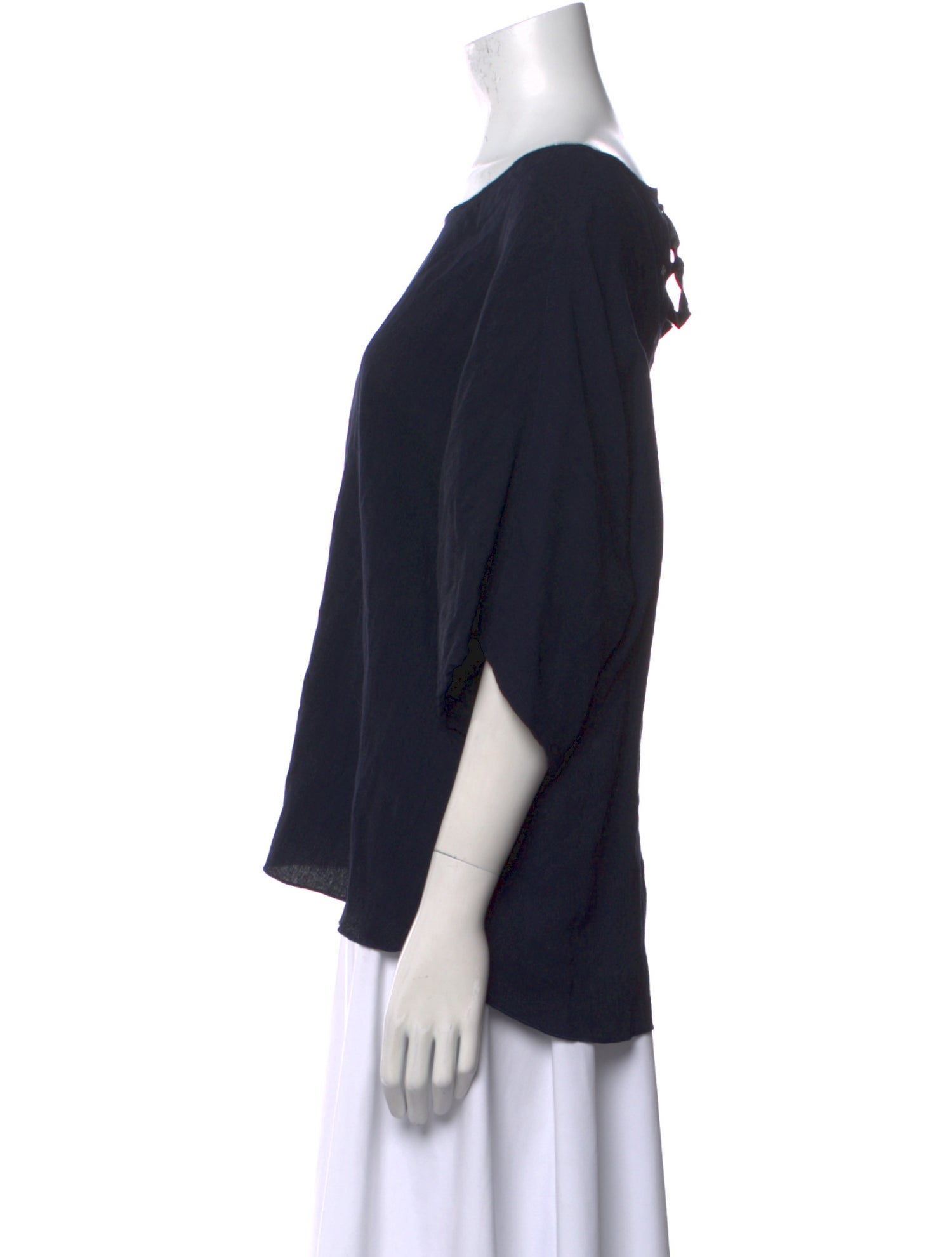 Raquel Allegra Bateau Neckline Short Sleeve T-Shirt