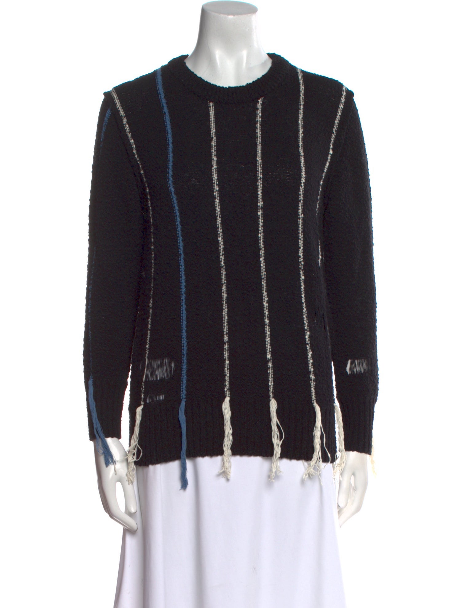 Raquel Allegra Striped Crew Neck Sweater