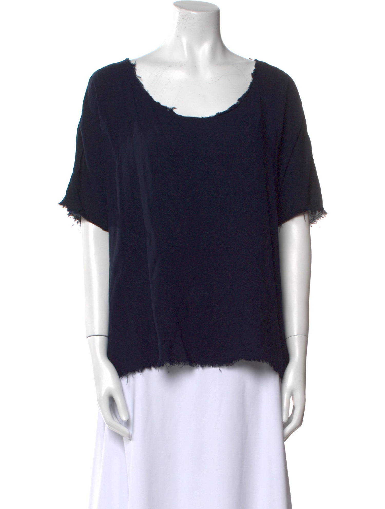 Raquel Allegra Scoop Neck Short Sleeve T-Shirt